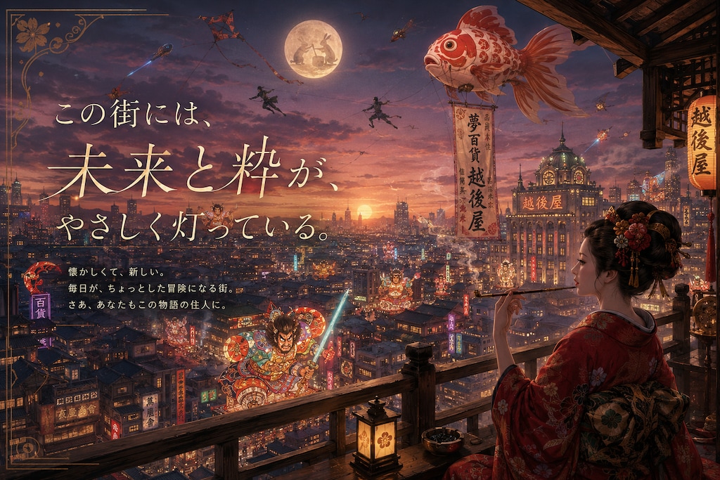 眺望。