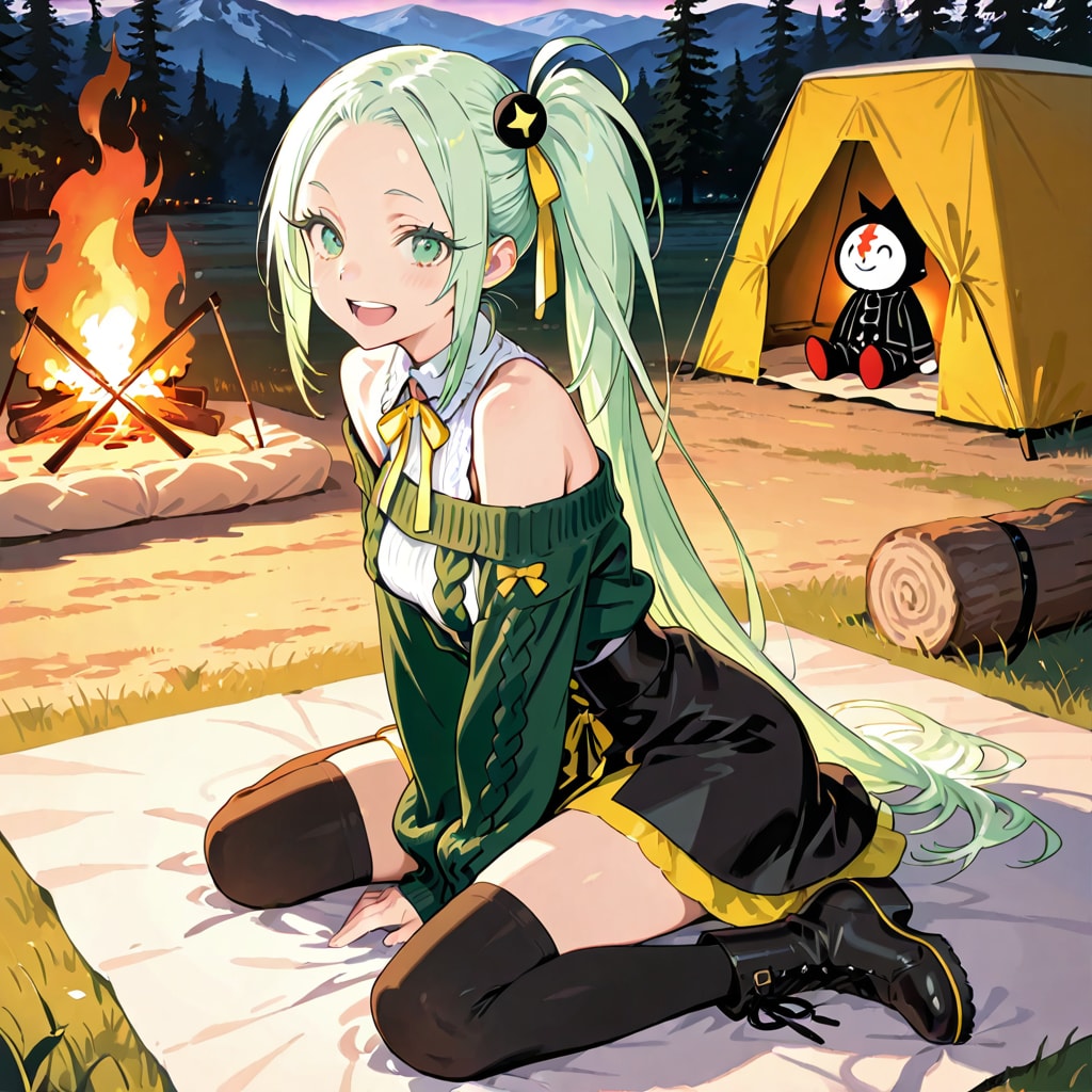 萌葱 喜緑さんのソロキャンプ！（謎の人形？ 知らない奴だね）