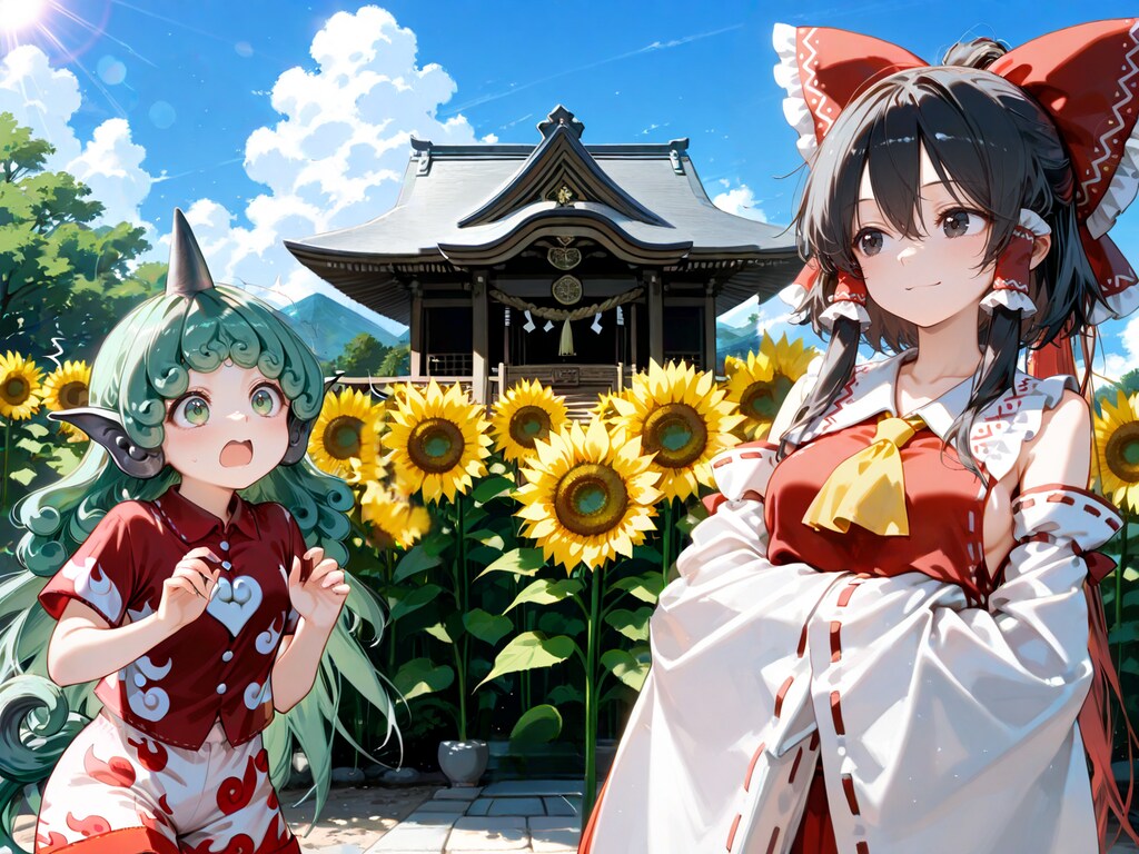 向日葵の咲く頃（きょうのれいむさん）