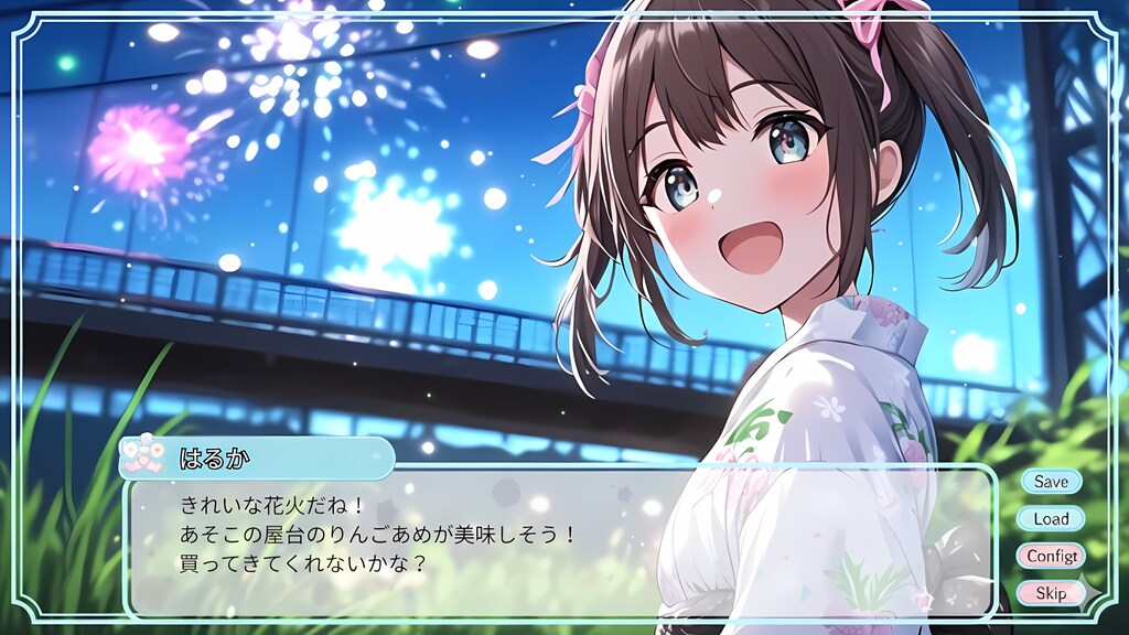 美少女ゲーム風の画面