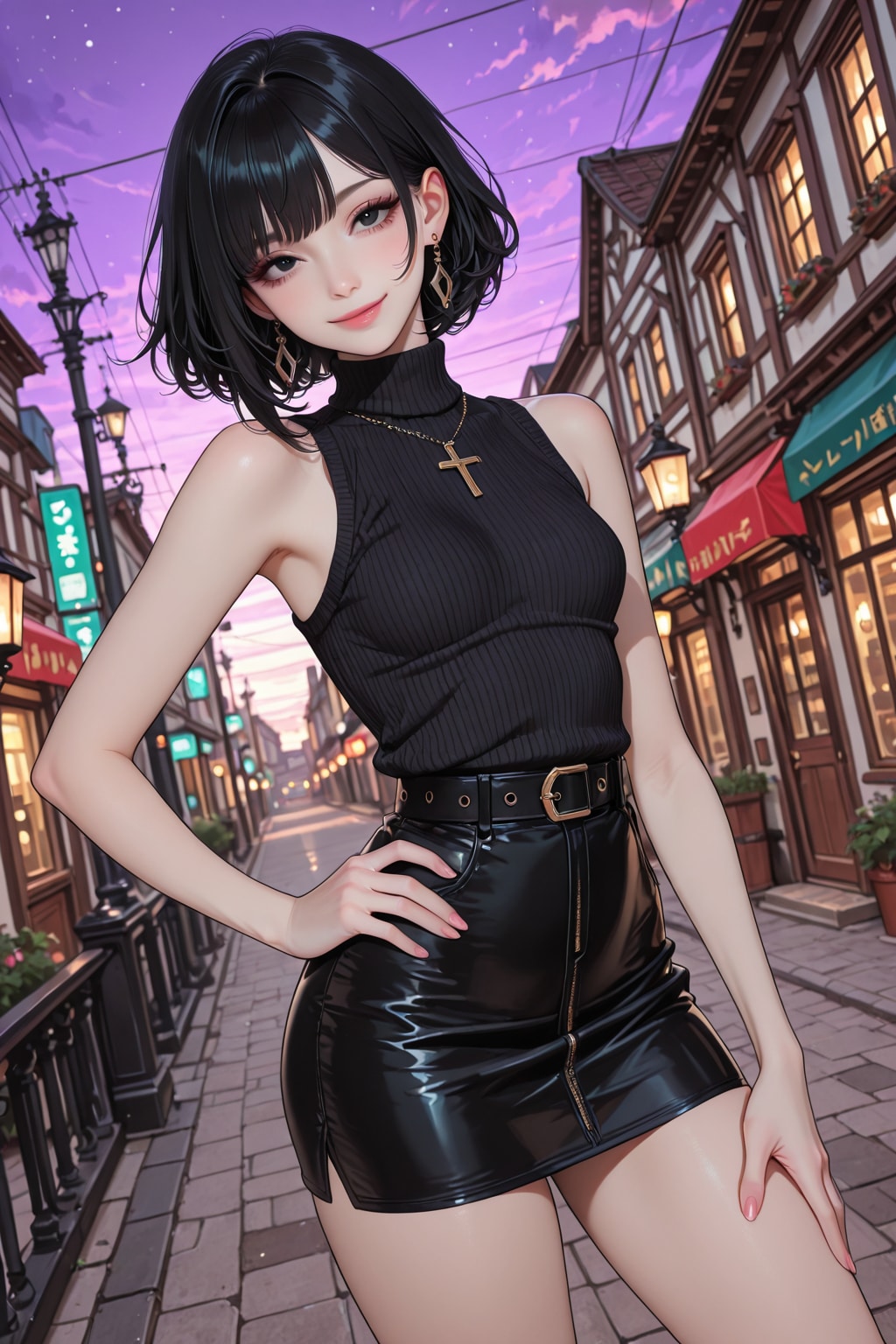 夕暮れの街
