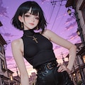夕暮れの街 3枚目