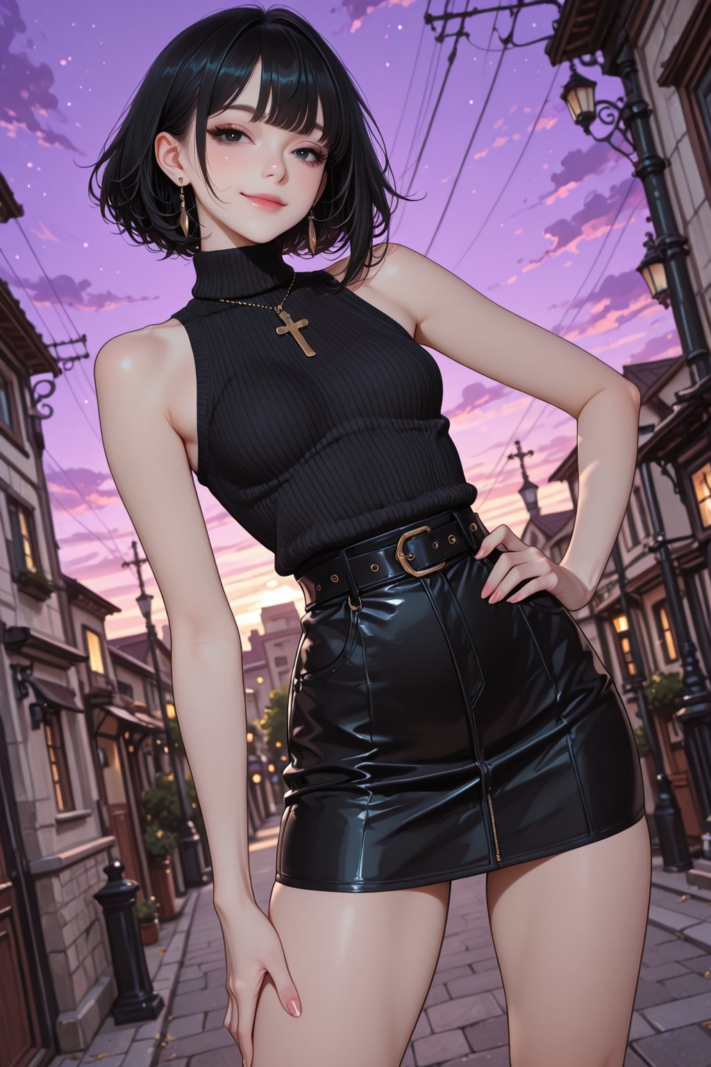 夕暮れの街