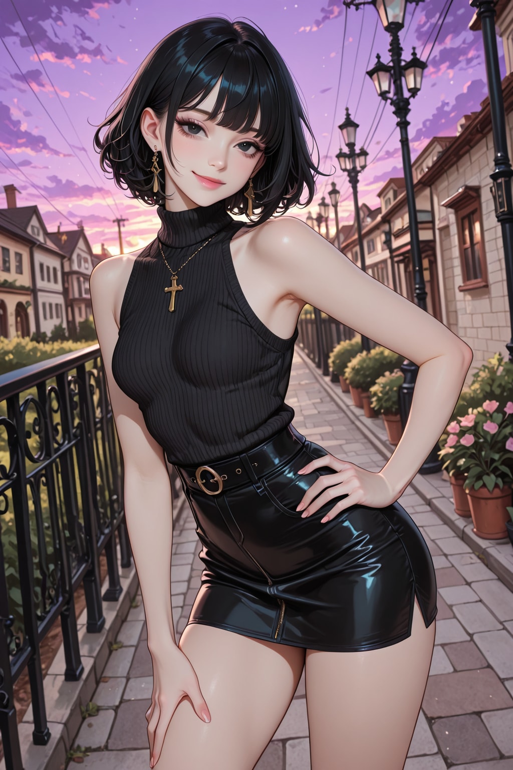 夕暮れの街