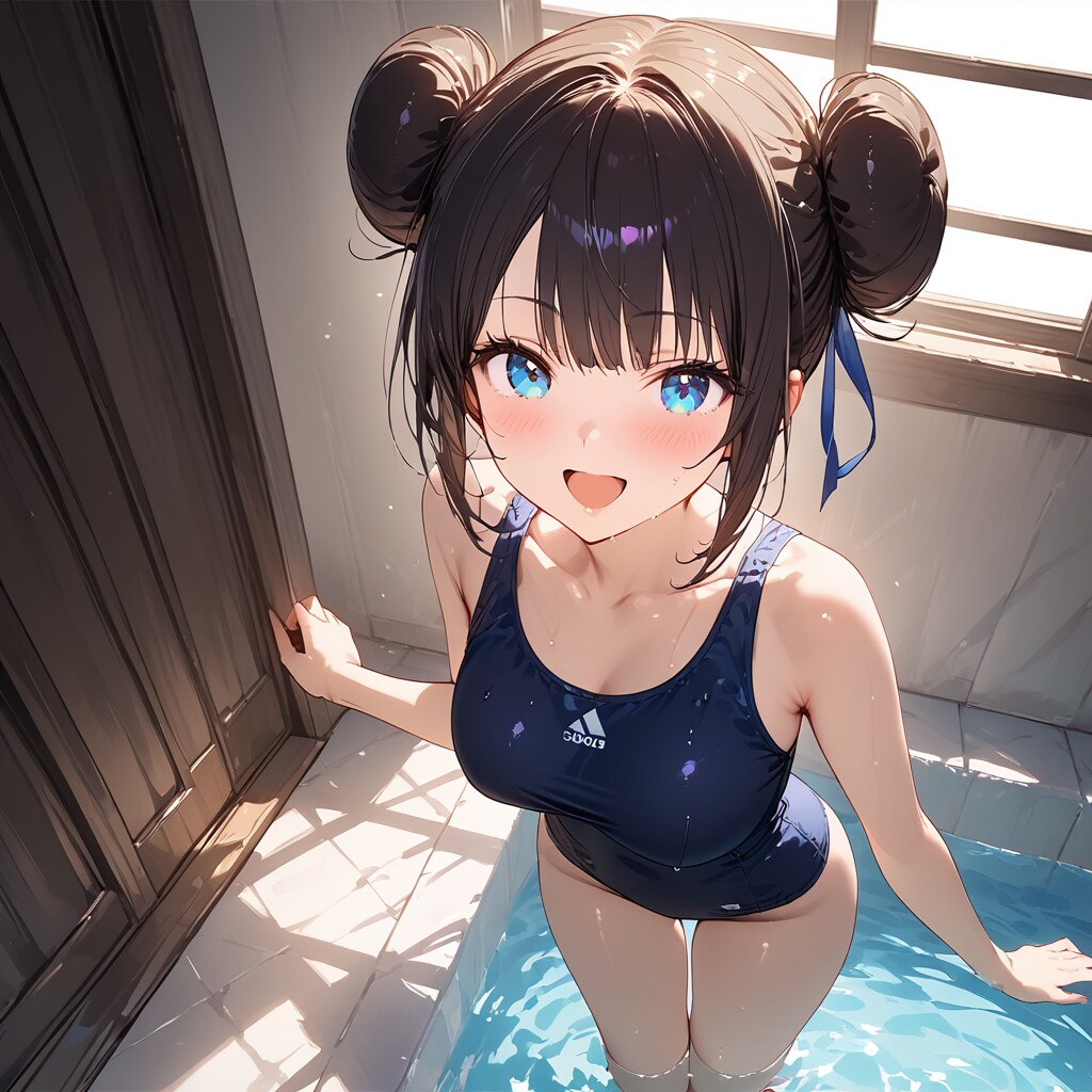 黒髪(水着)