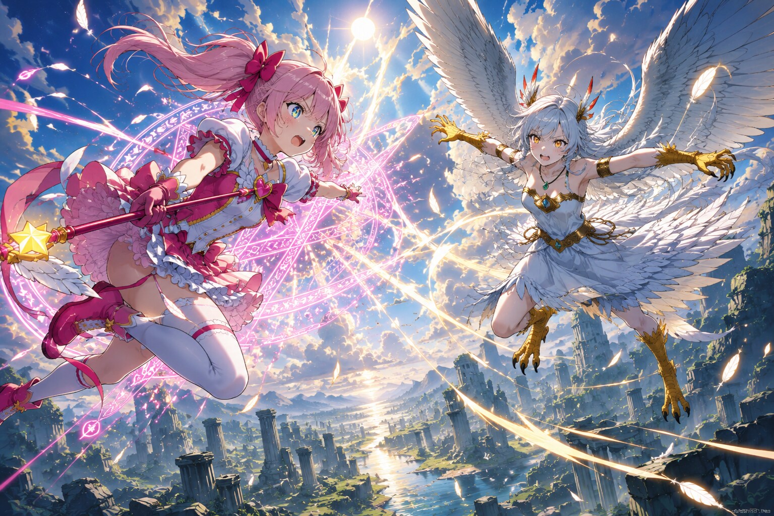 魔法少女 vs ハーピーちゃん