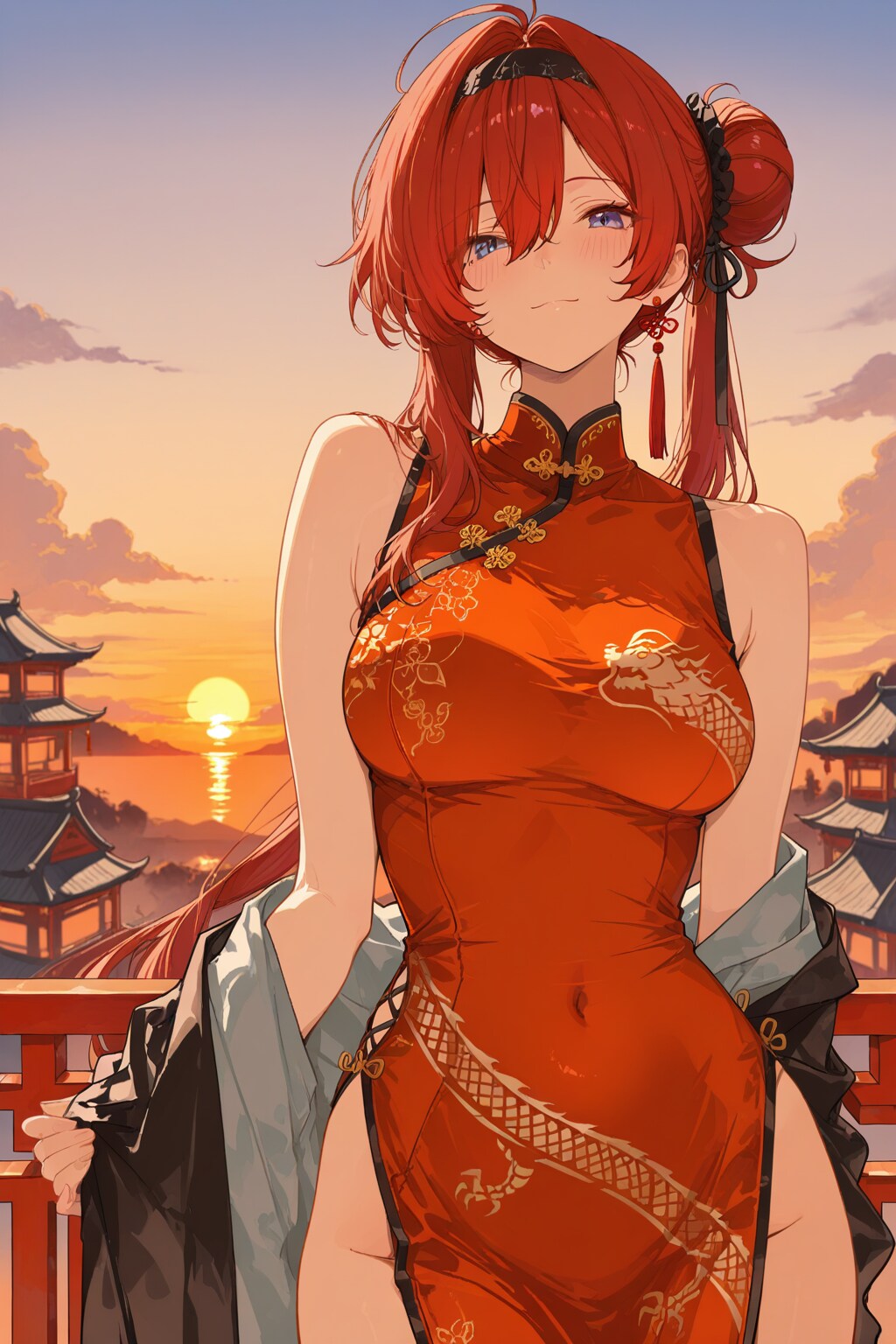 チャイナ服の女の子