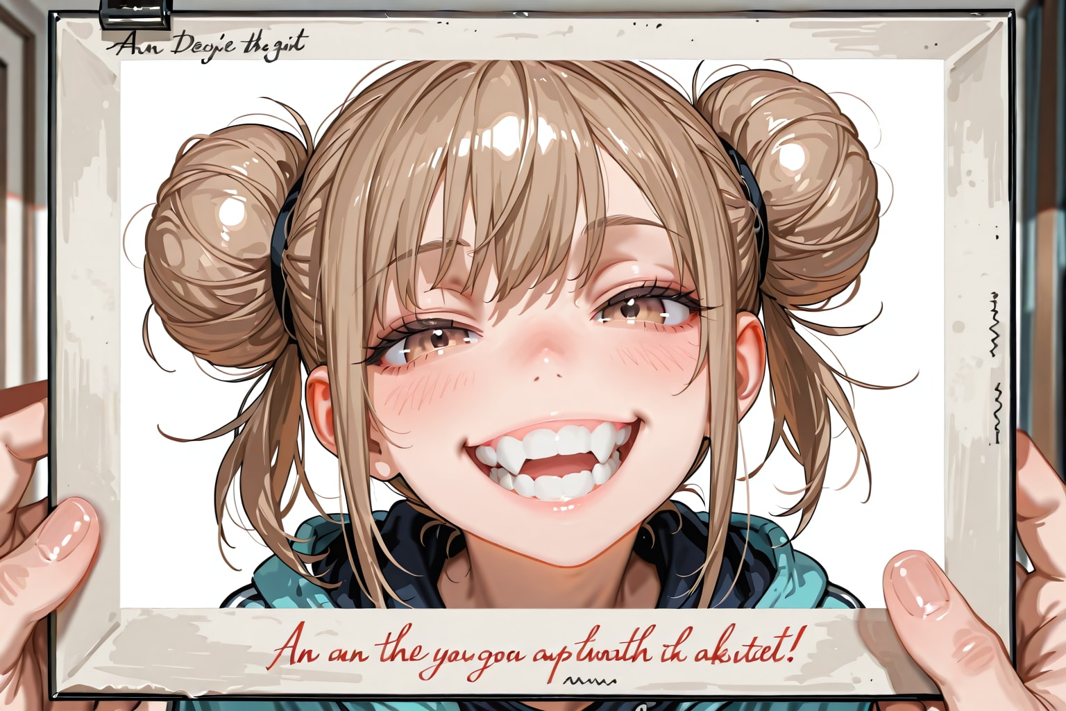 お団子ちゃんの八重歯