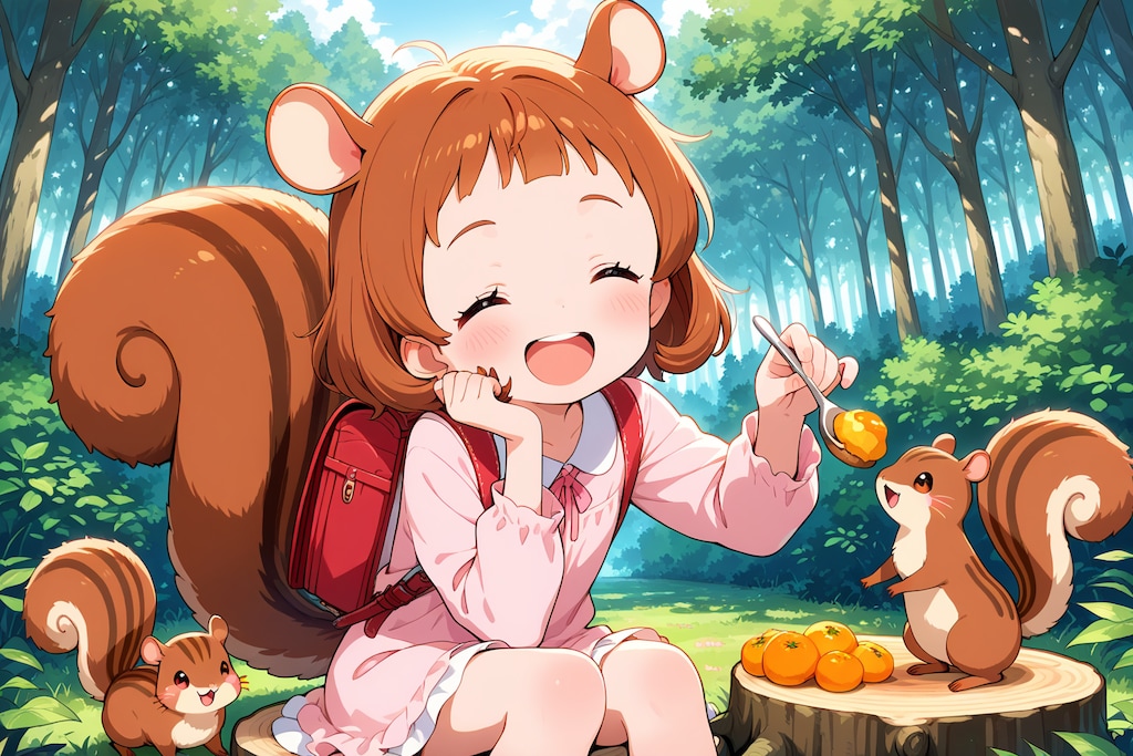 お友達のリスさん