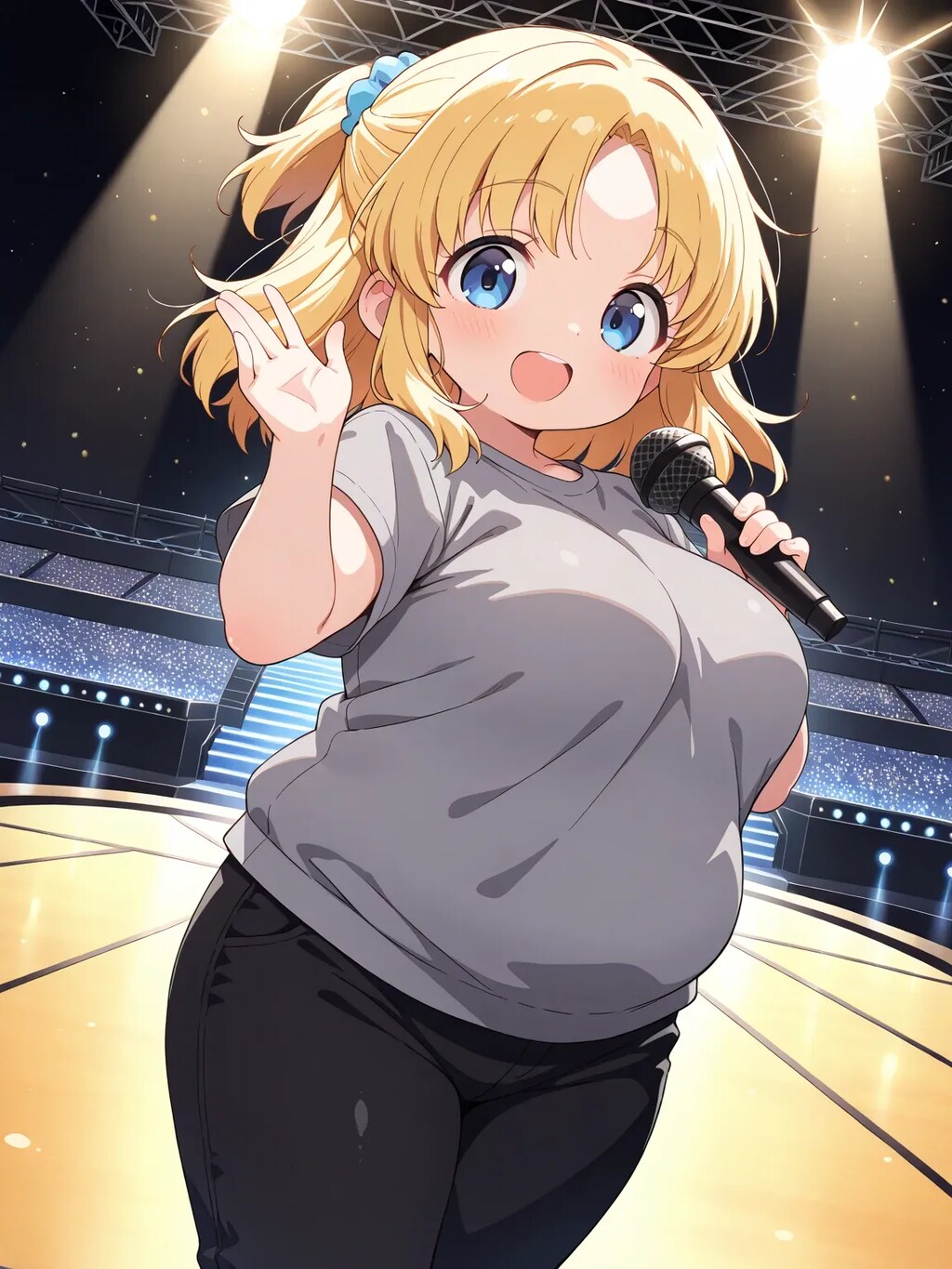 練習中のまりあちゃん