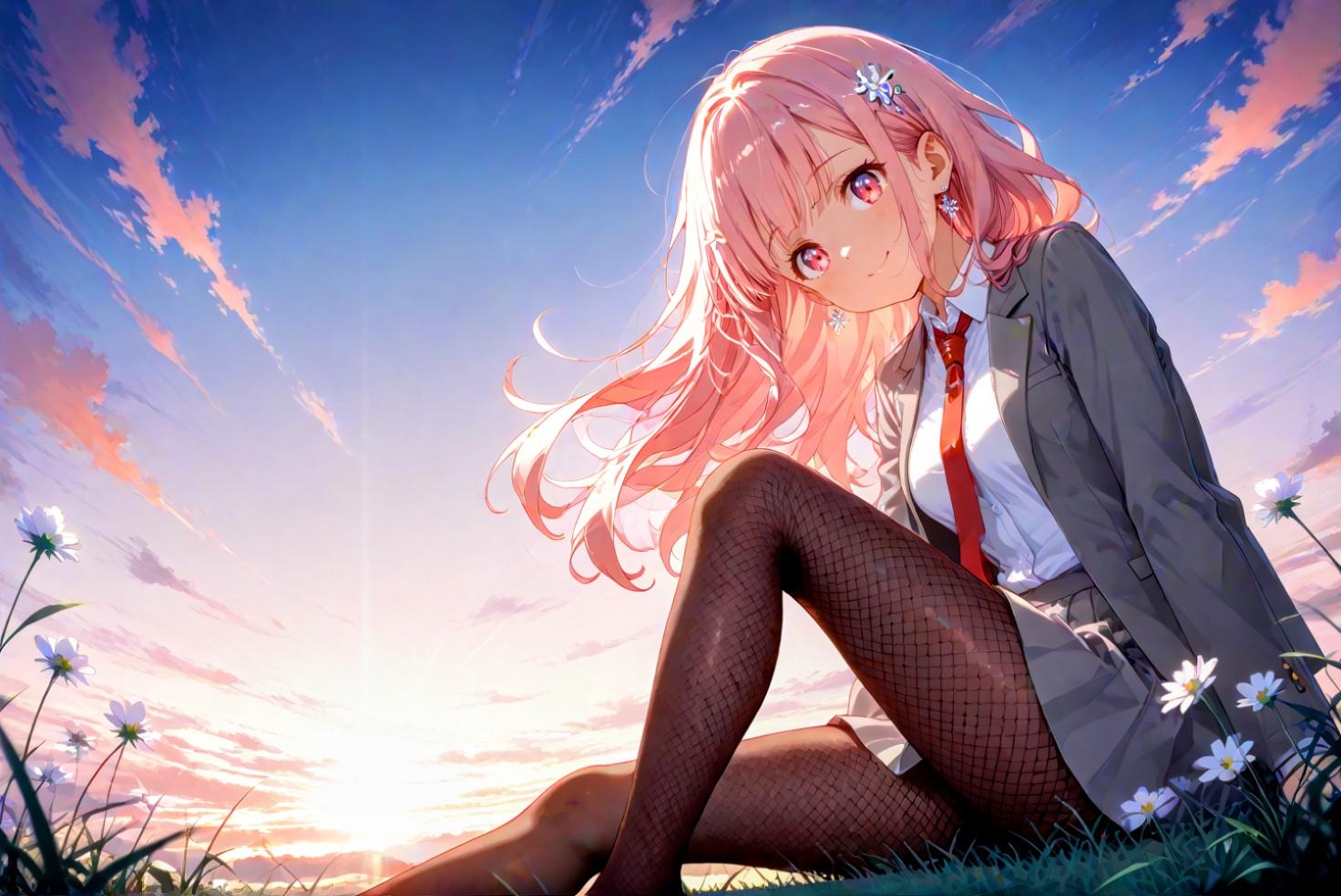 夕暮れ | の人気AIイラスト・グラビア