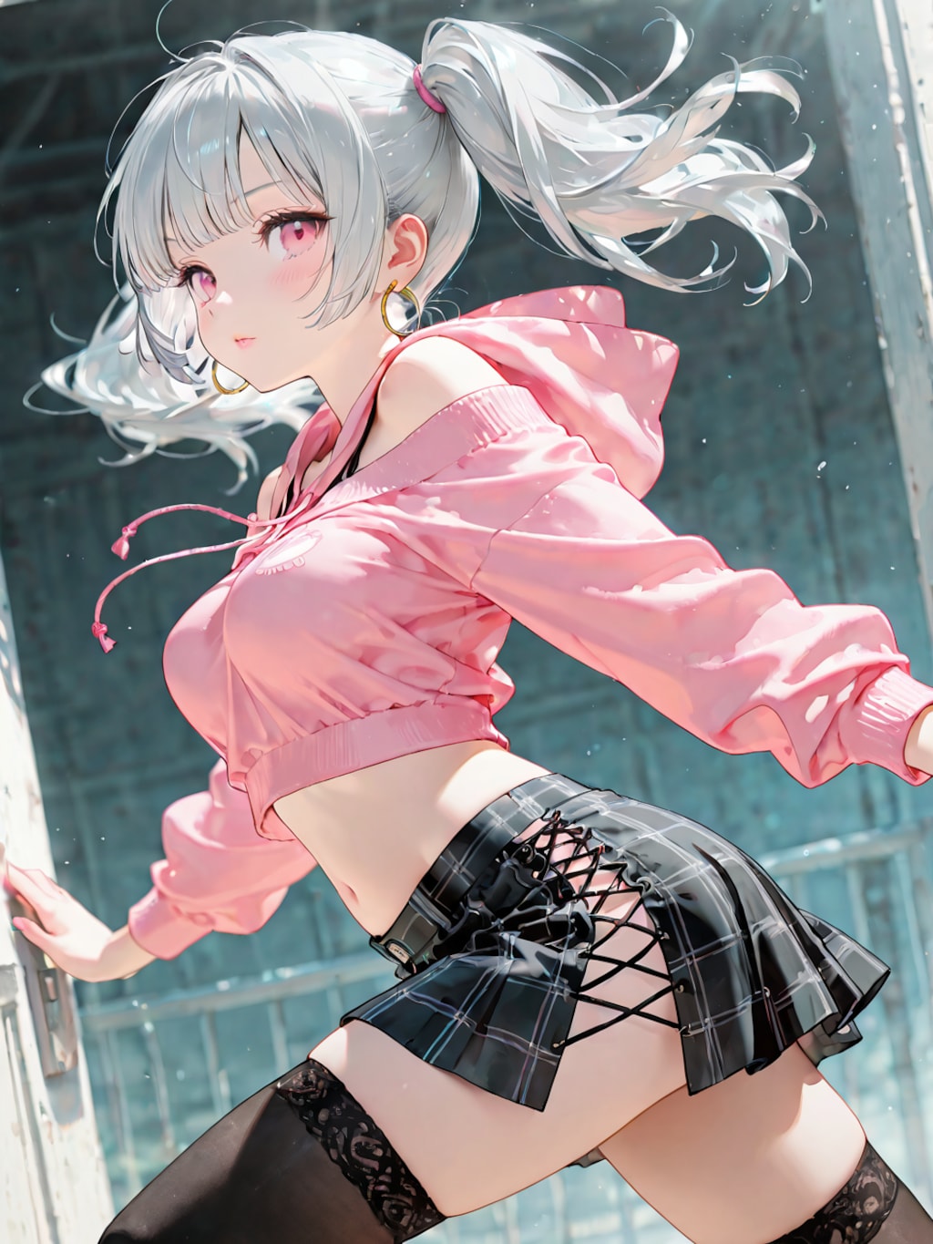 ミニスカでクロスレース