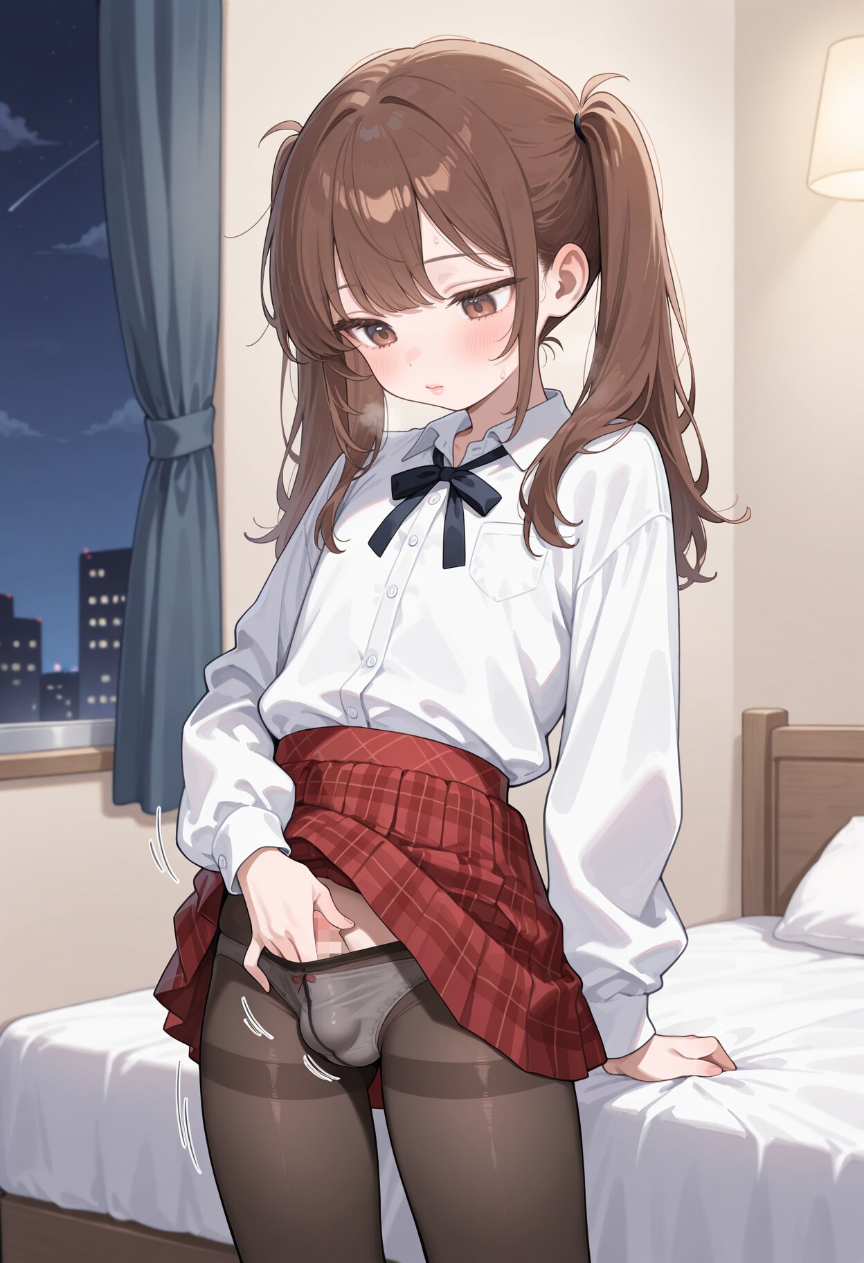 赤いスカートの男の娘2