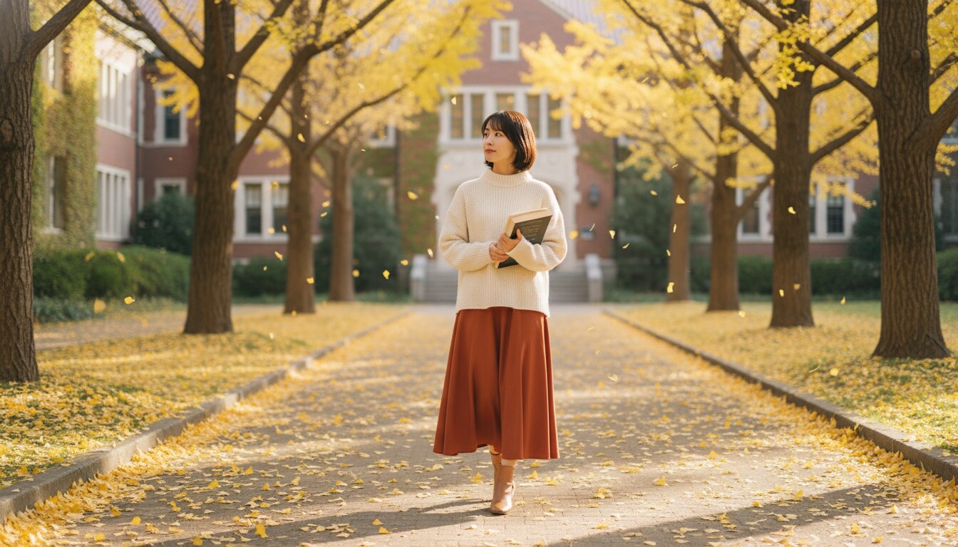 秋色のキャンパス | の人気AIイラスト・グラビア