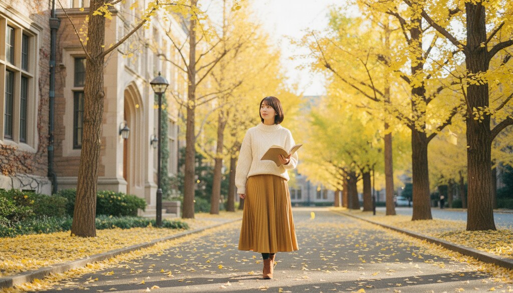 秋色のキャンパス