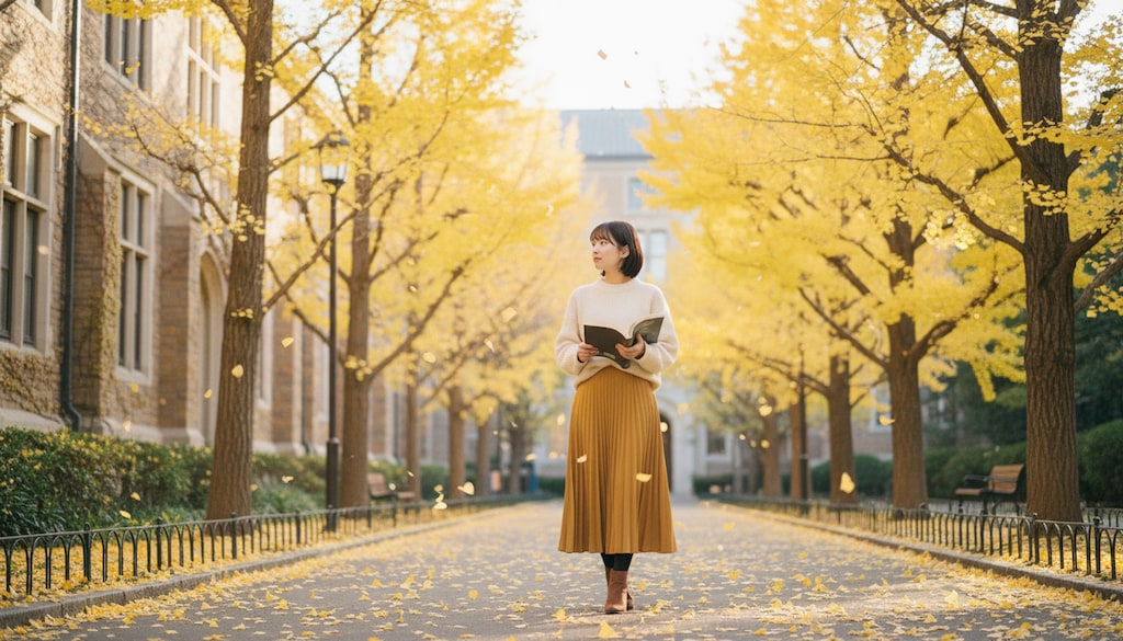 秋色のキャンパス