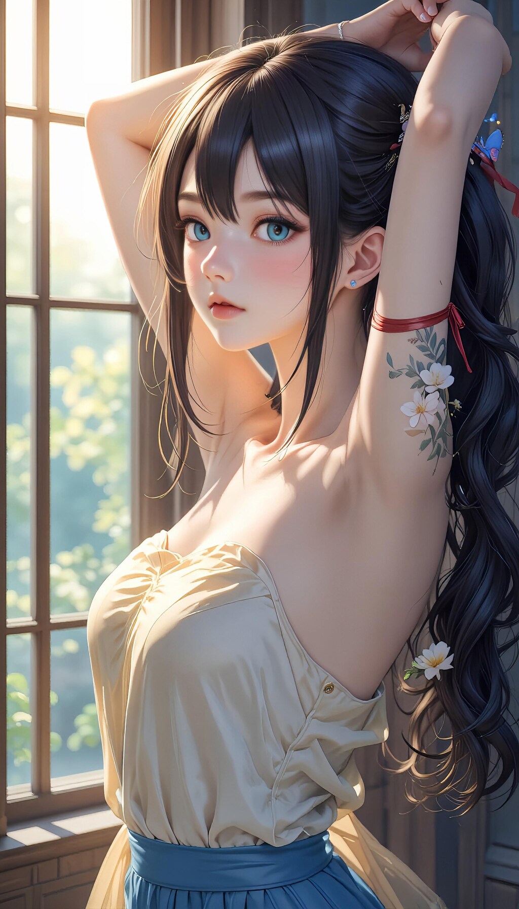 脇見せポーズの君