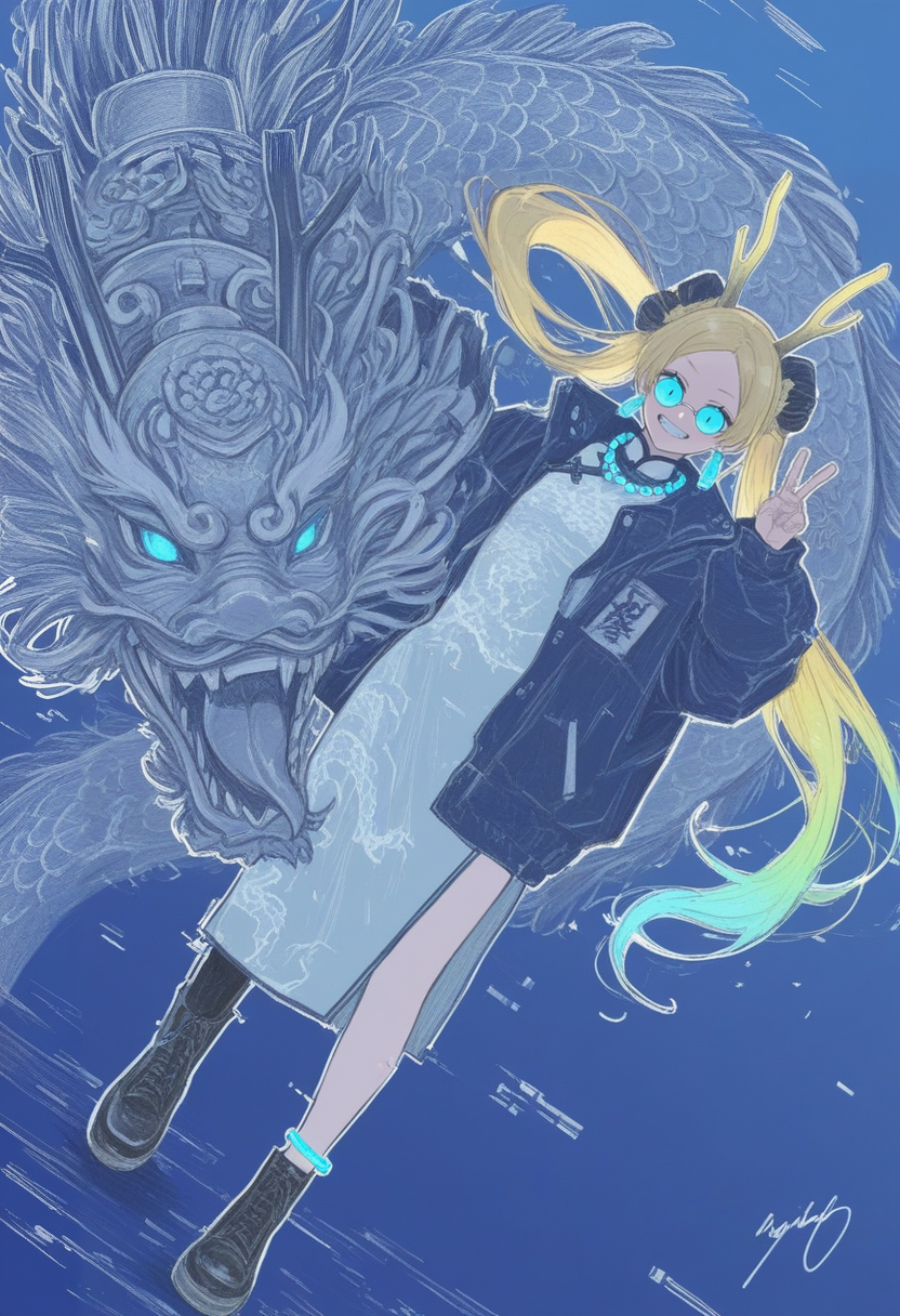 Blue Dragon's Dream | の人気AIイラスト・グラビア