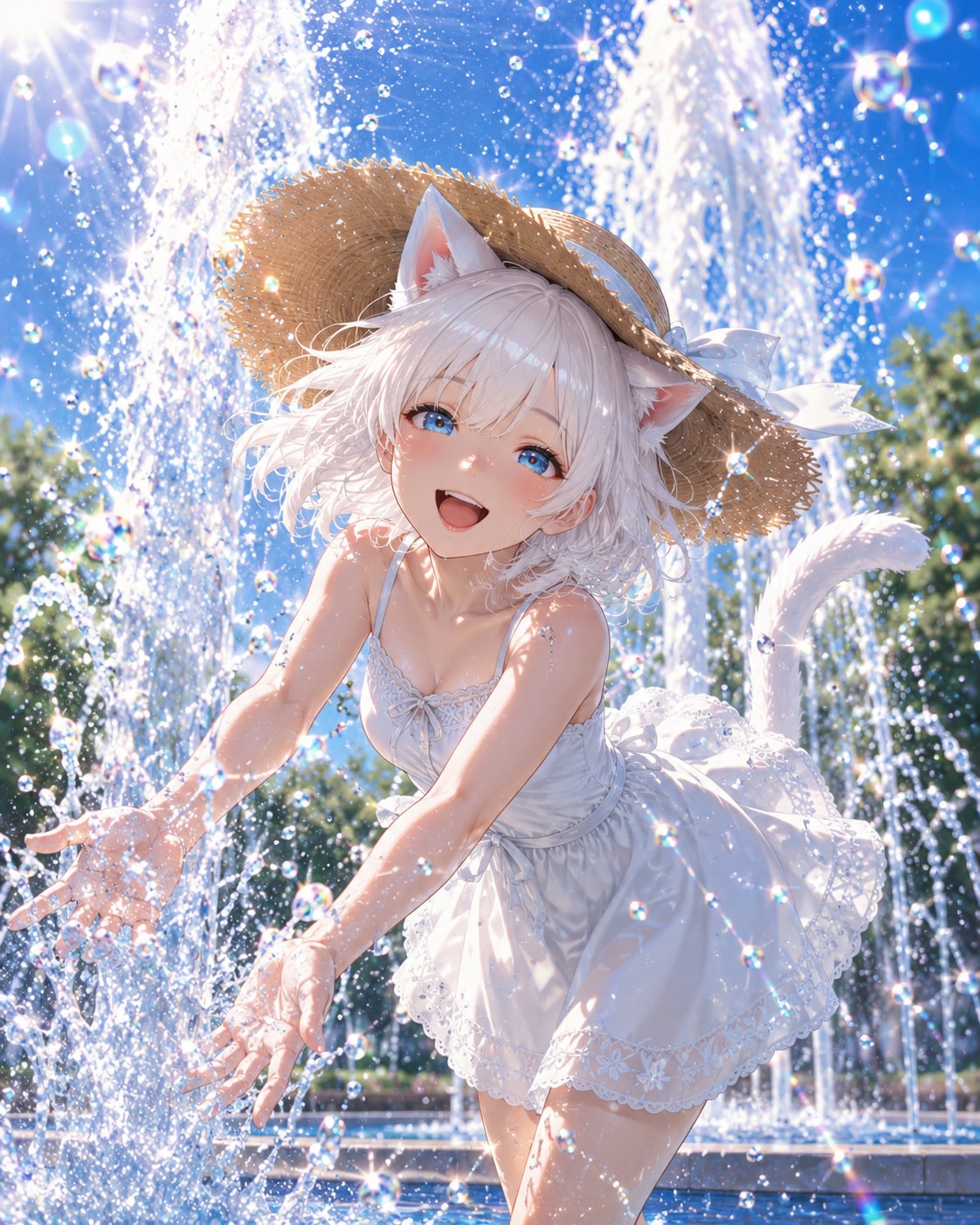 シロのサマードレス