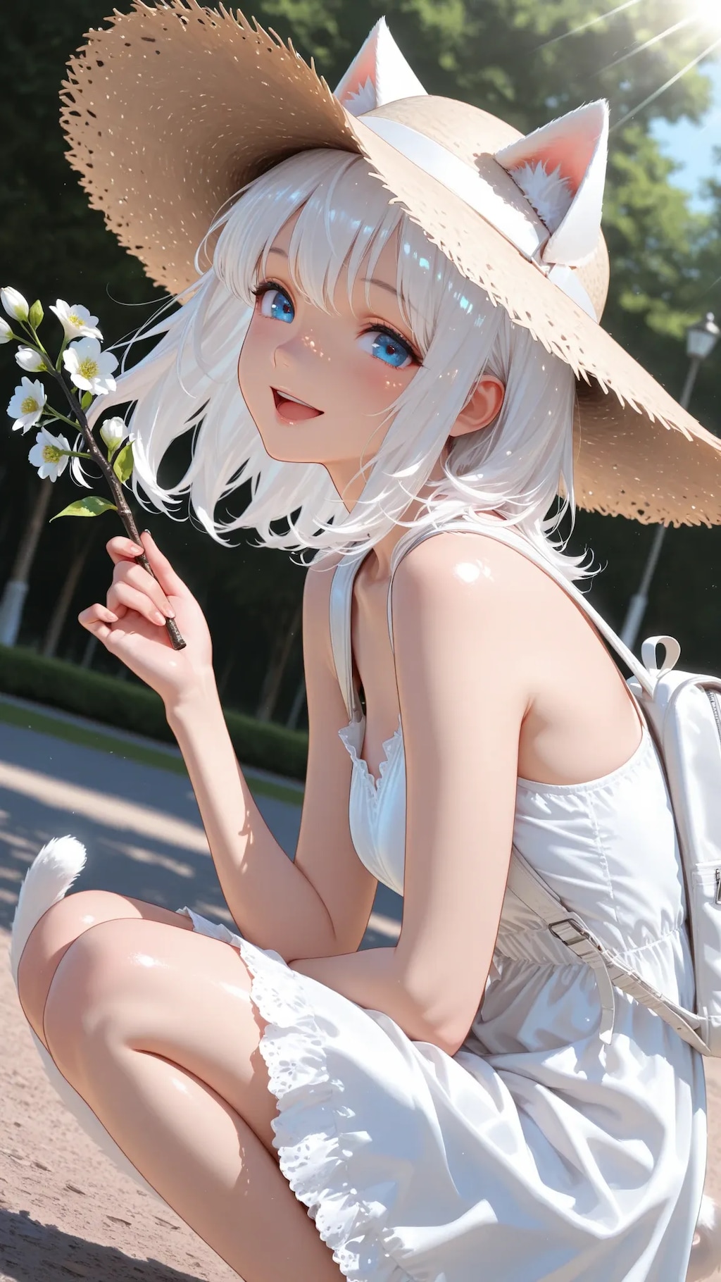 シロのサマードレス