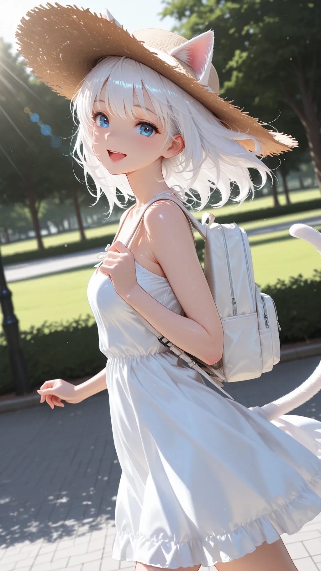 シロのサマードレス