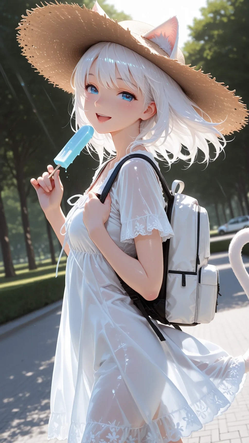 シロのサマードレス