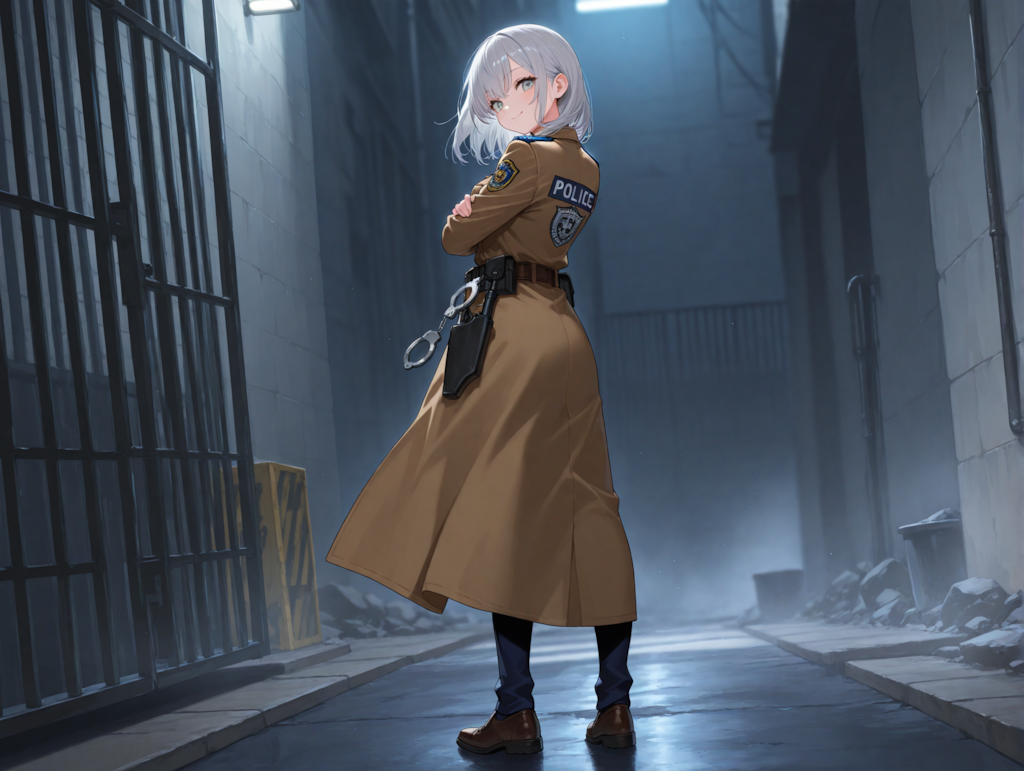 うさぎの脱走を監視するセラちゃん