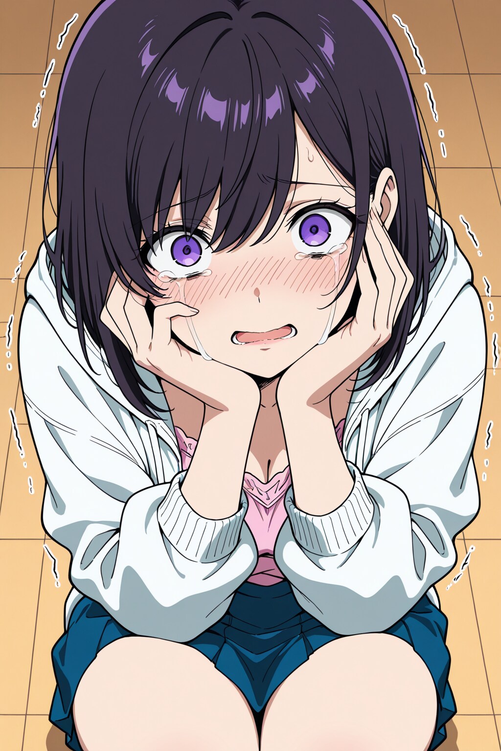 何かにおびえる女の子　その４