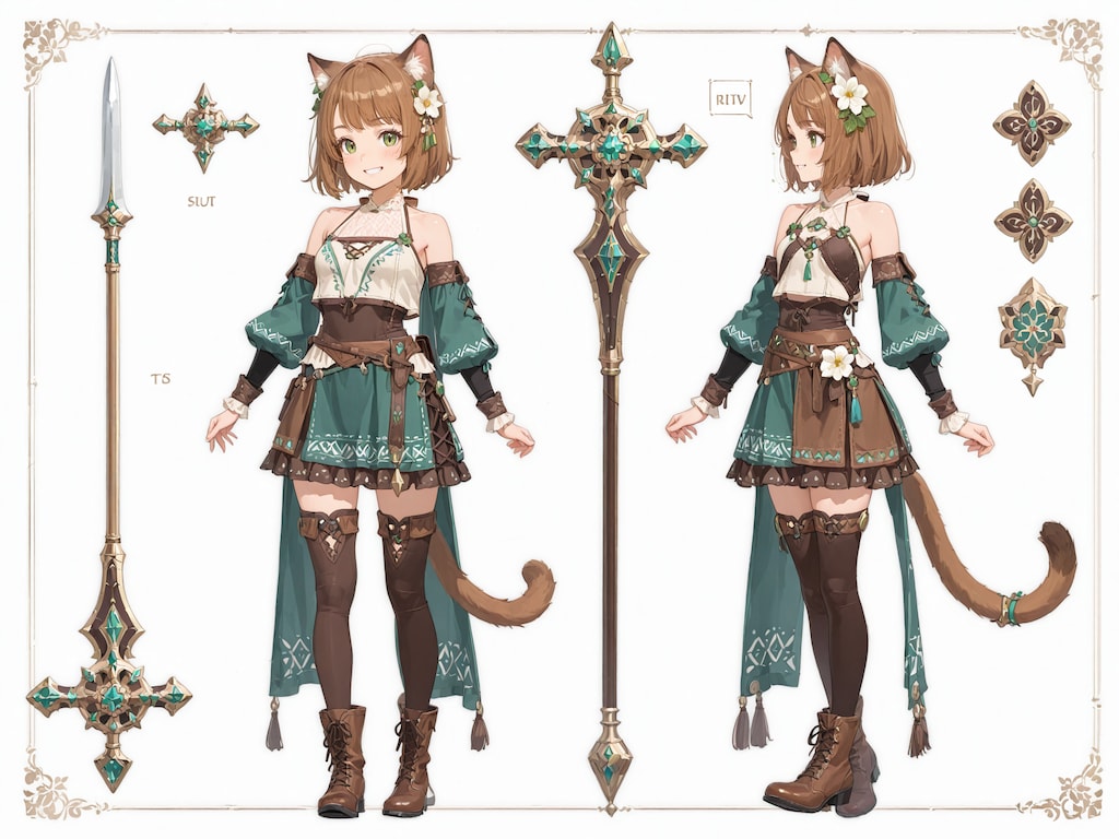 ニーア・マズナス・ドゥドゥナムエ 設定画風イラスト