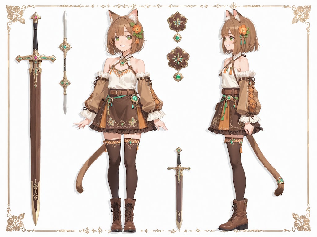 ニーア・マズナス・ドゥドゥナムエ 設定画風イラスト