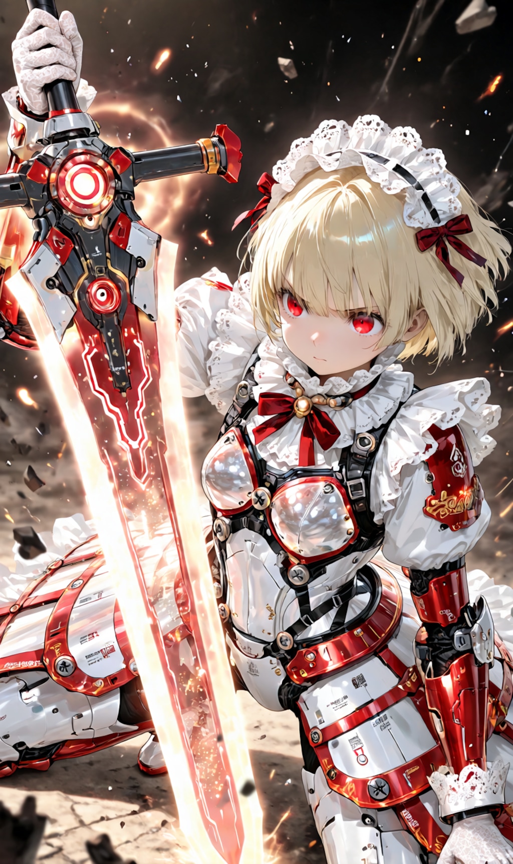 Armored Maid candy-red