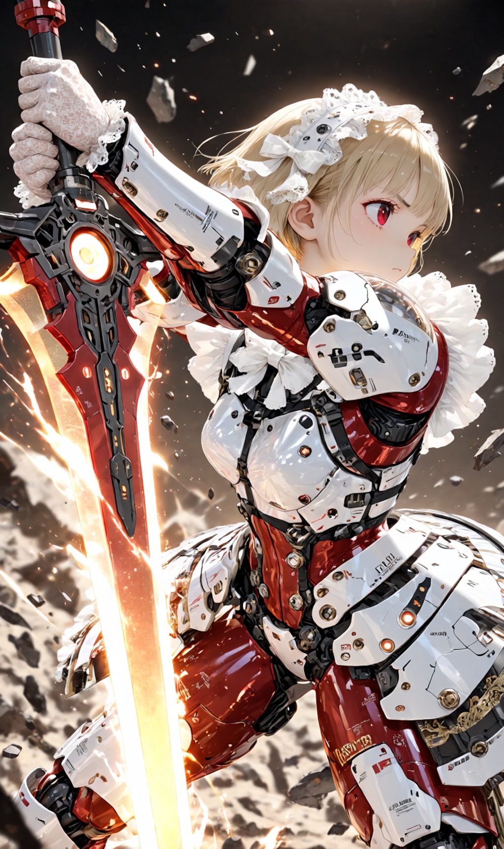 Armored Maid candy-red