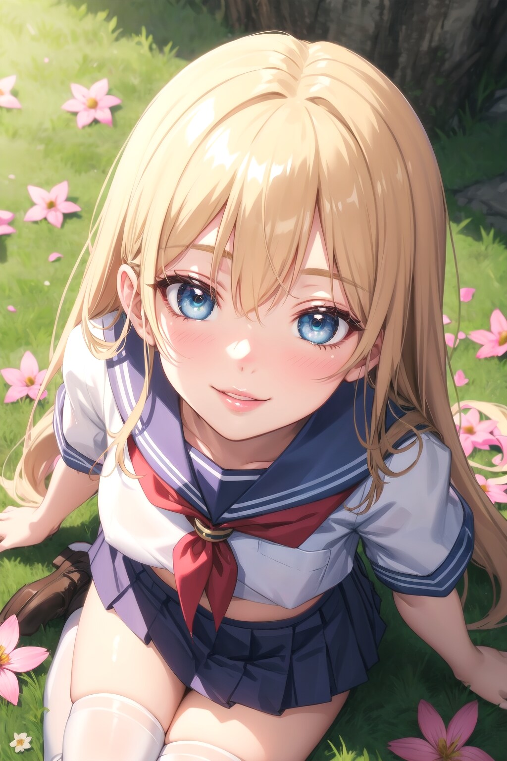 金髪ちゃん上目遣い