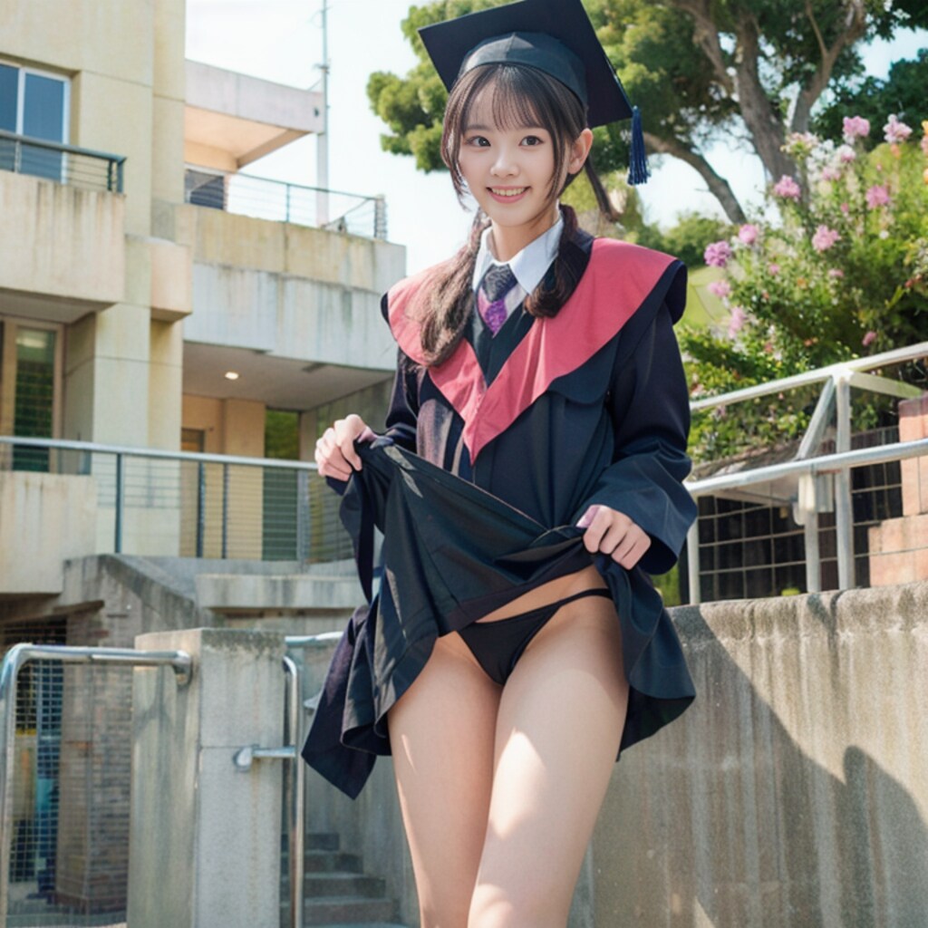 外大の卒業式で