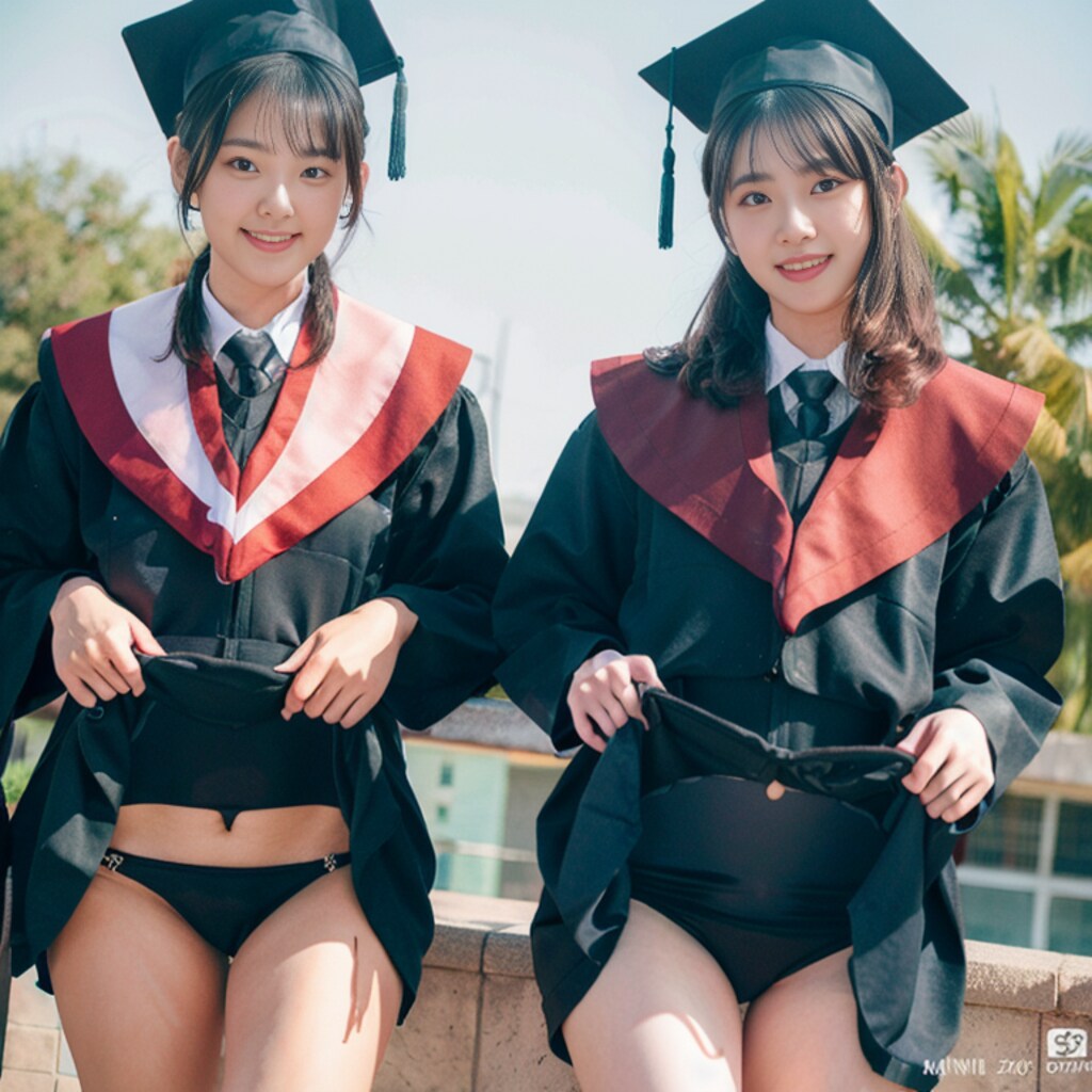 外大の卒業式で