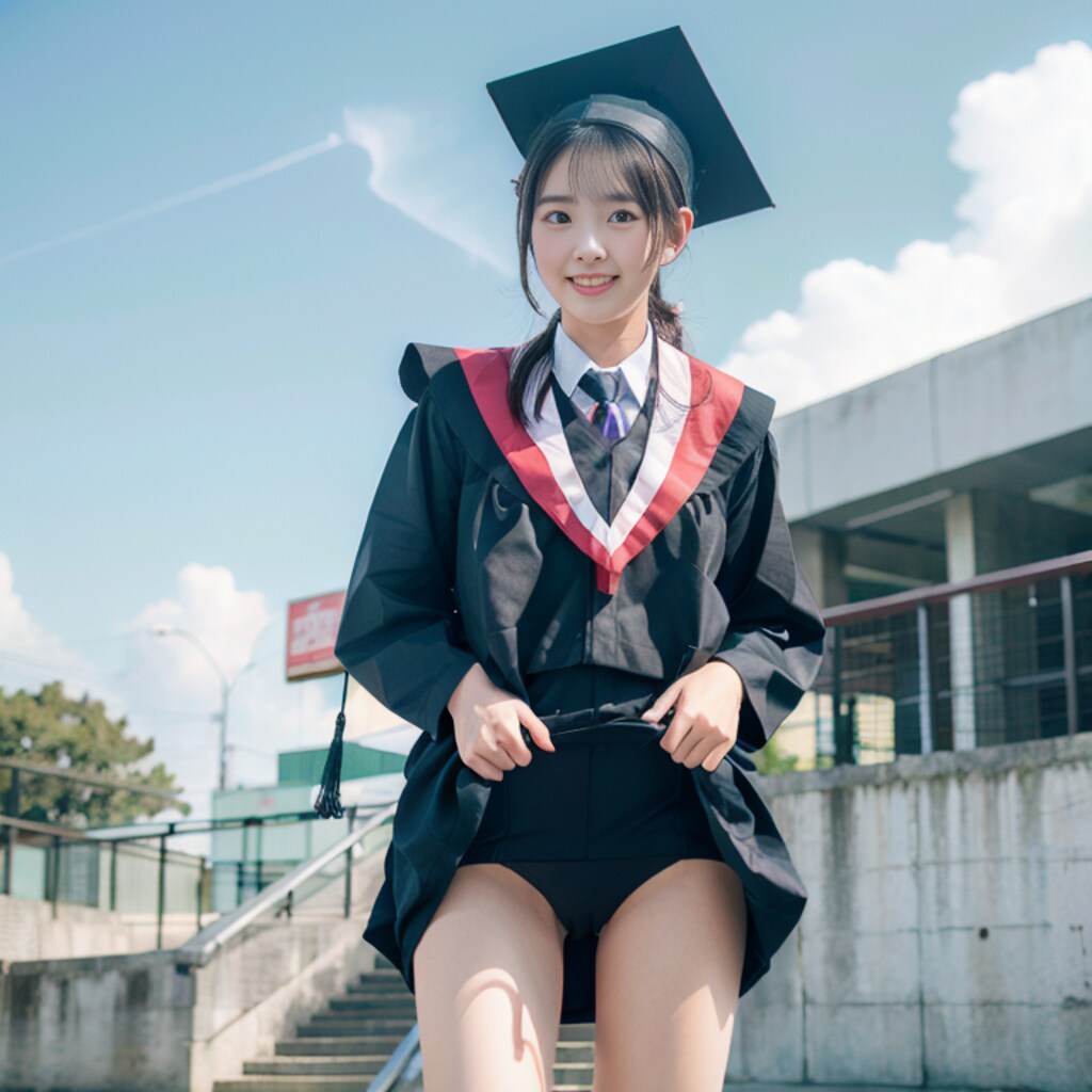 外大の卒業式で