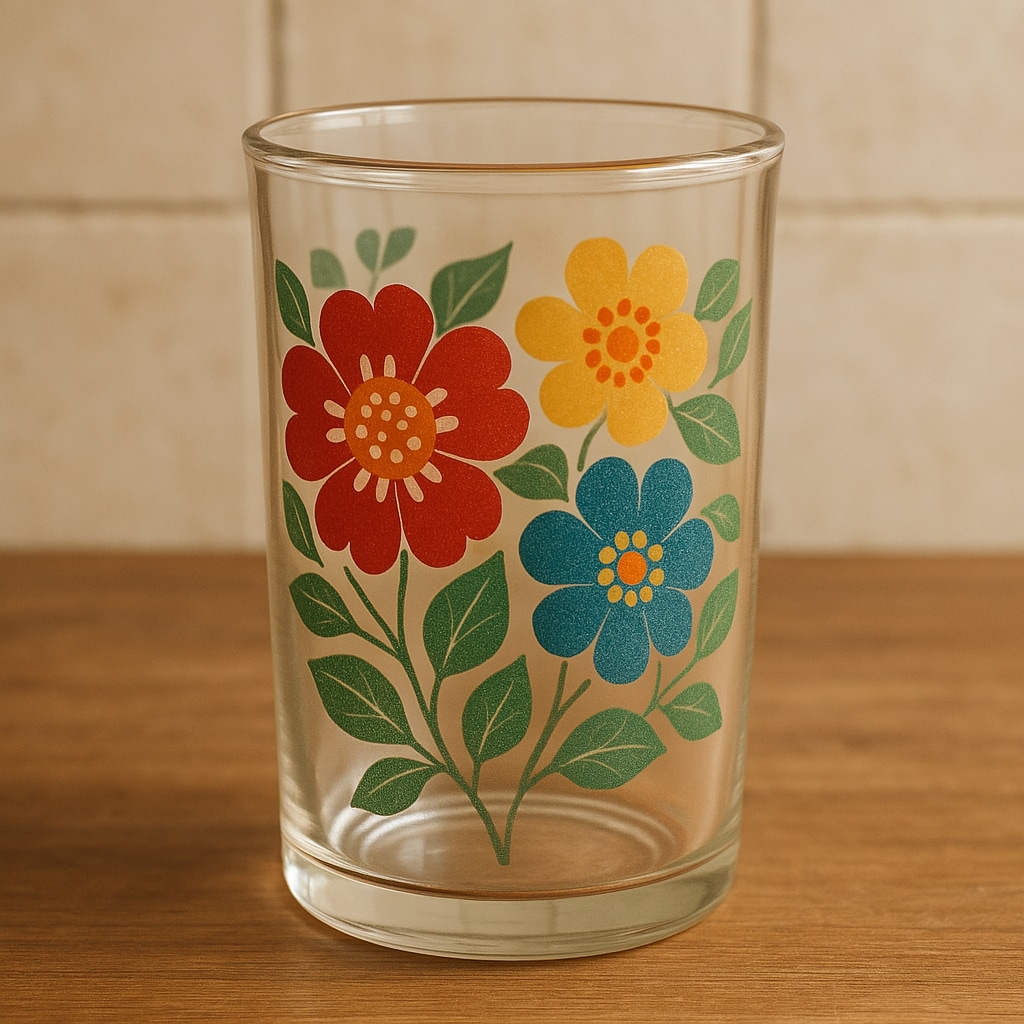 『昭和らしいデザインのコップ。』