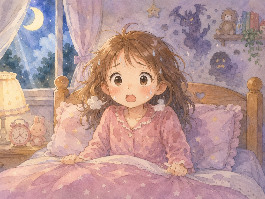 怖い夢をみたおねえさん