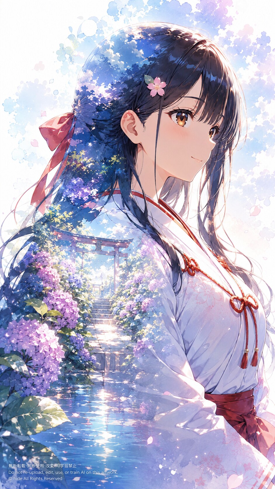🌸 神楽さんと、紫陽花 ☔ | の人気AIイラスト・グラビア