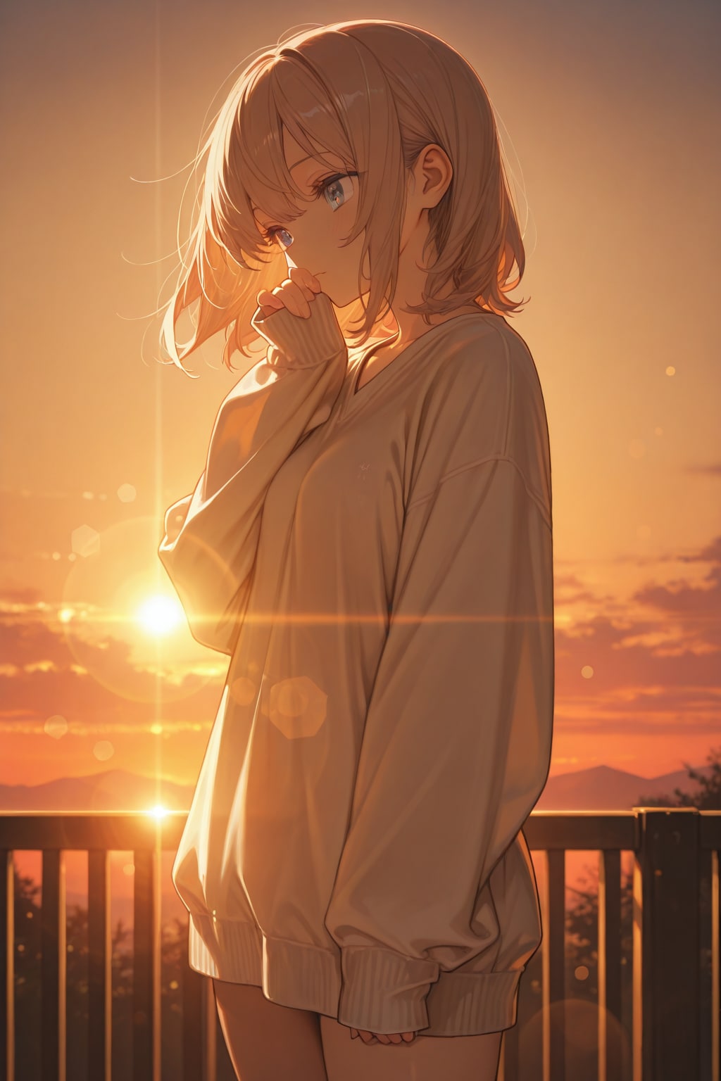黄昏時に