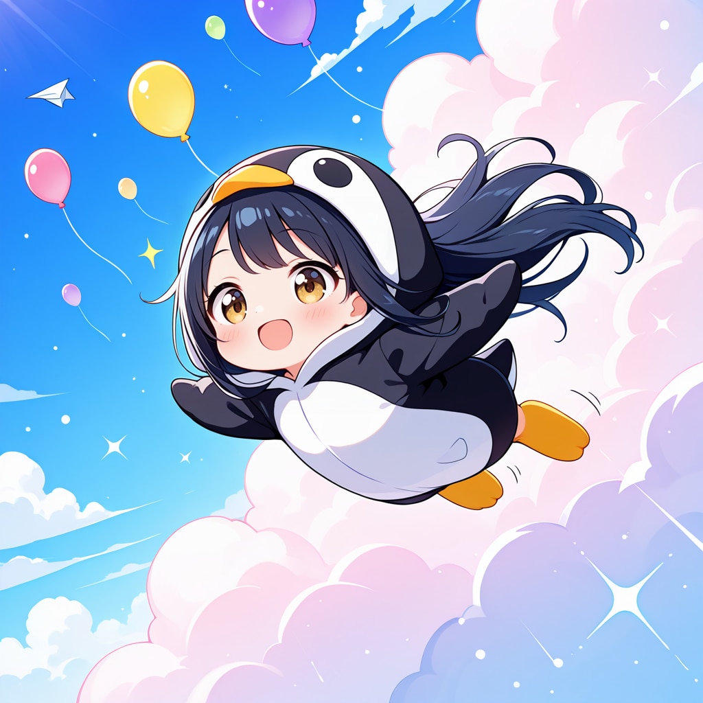 ペンギン空を飛ぶ