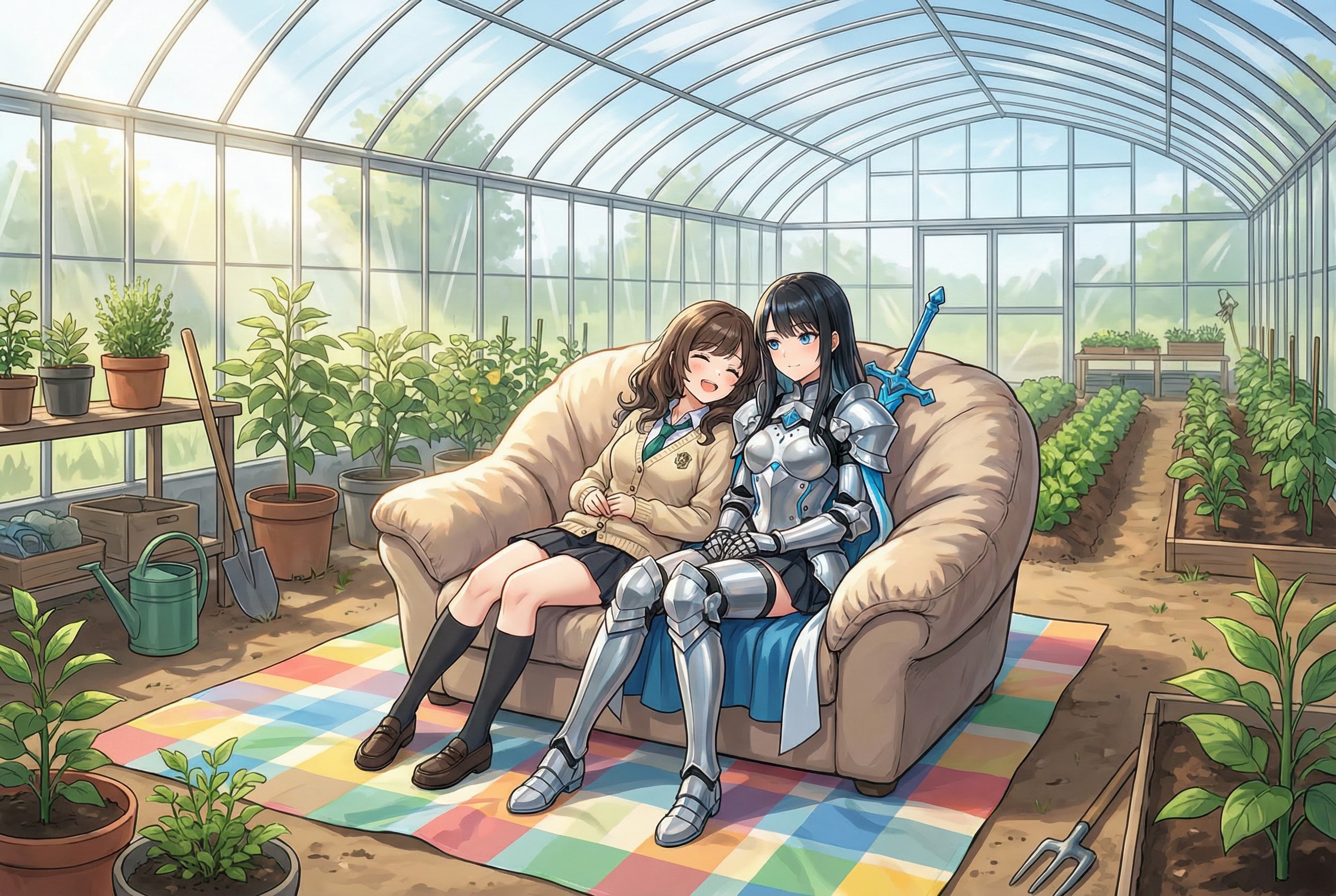 ビニールハウスにて | の人気AIイラスト・グラビア