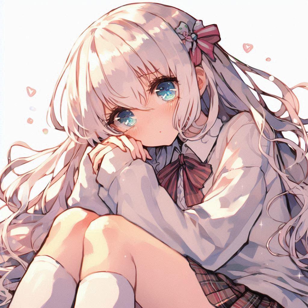 白髪の可愛い女の子【275】 | の人気AIイラスト・グラビア