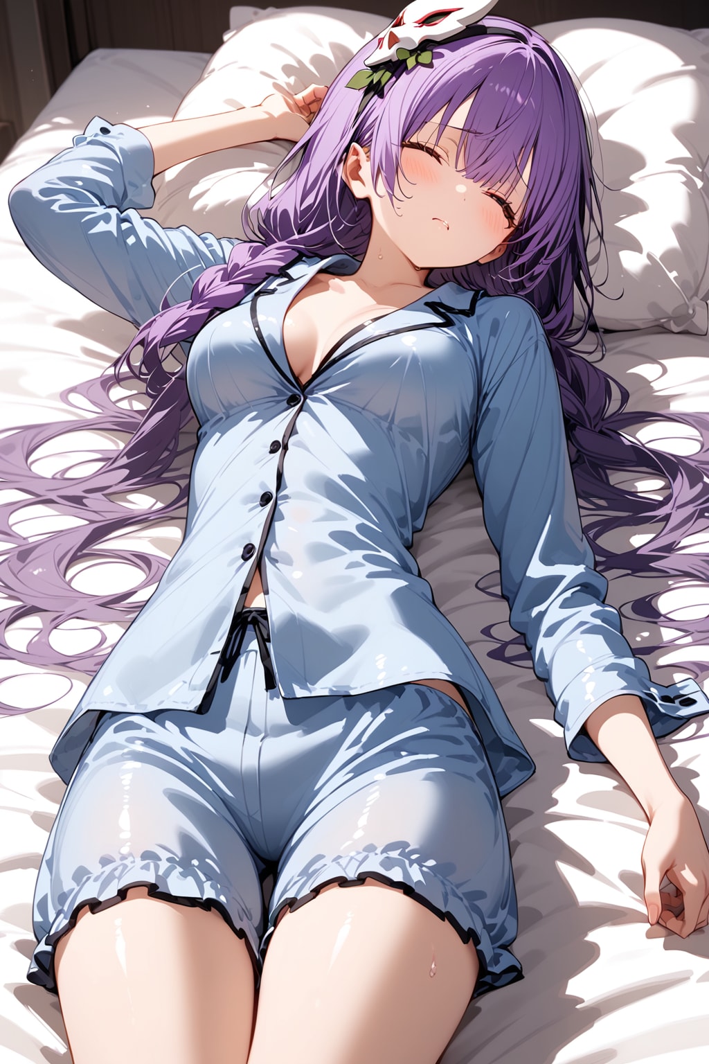 凛々花店長も夏祭りを楽しんで疲れたのかぐっすりと寝てる様ですが………。