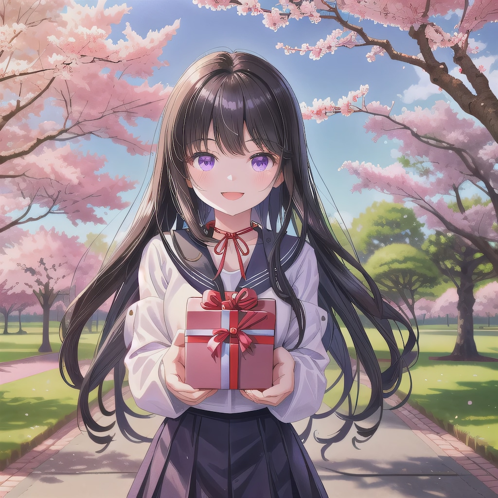 黒髪ロングでセーラー服の少女５７