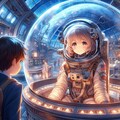 宇宙帰還船の展示 3枚目
