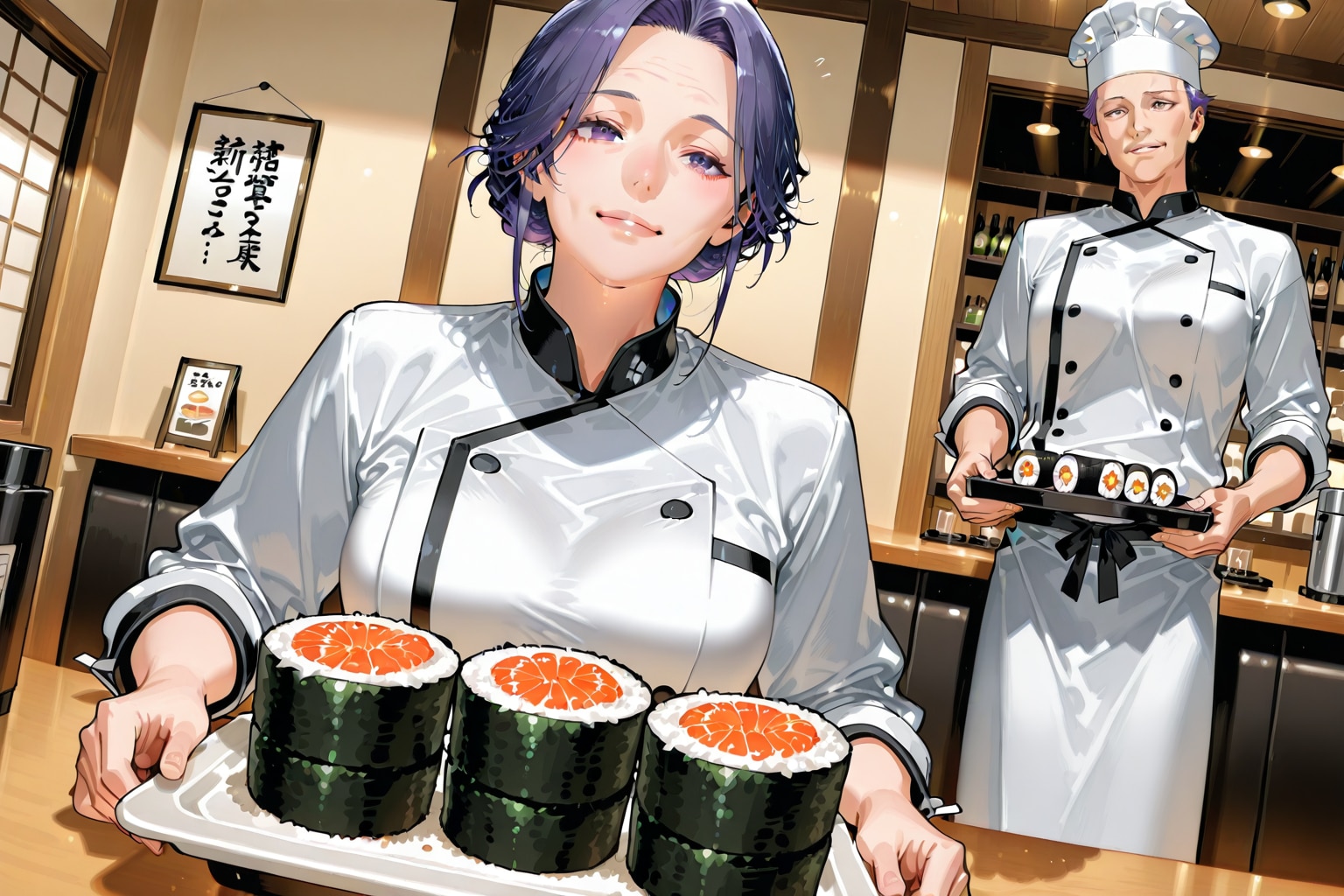 クソデカ寿司屋 | の人気AIイラスト・グラビア