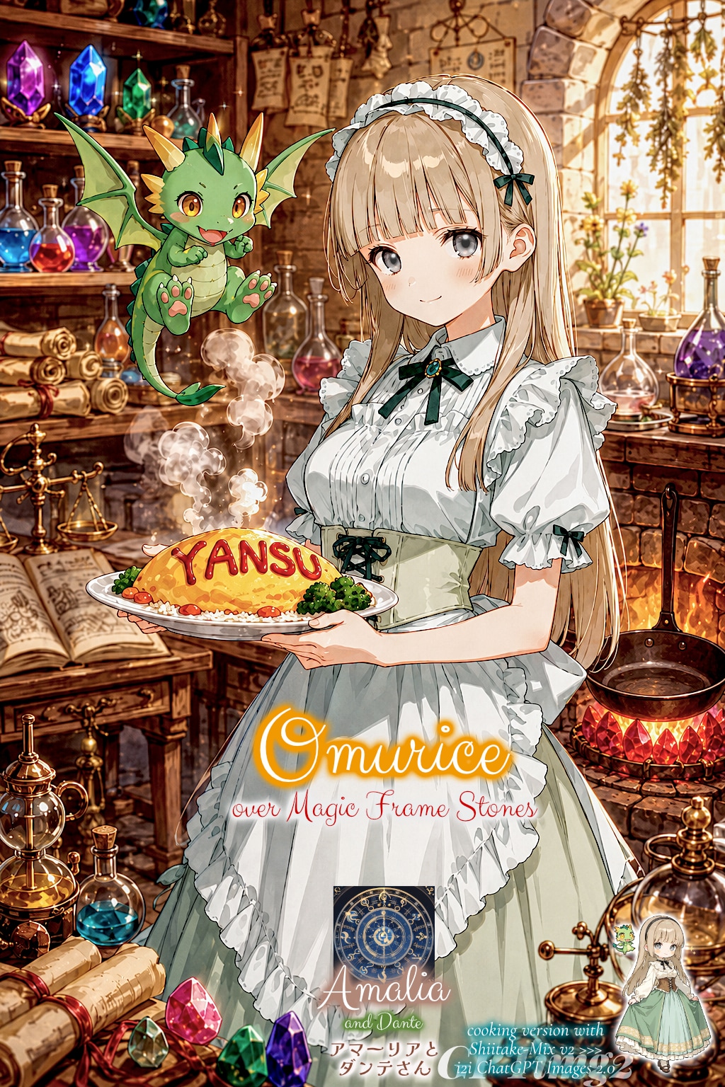 火焔石でオムライス (でやんす)