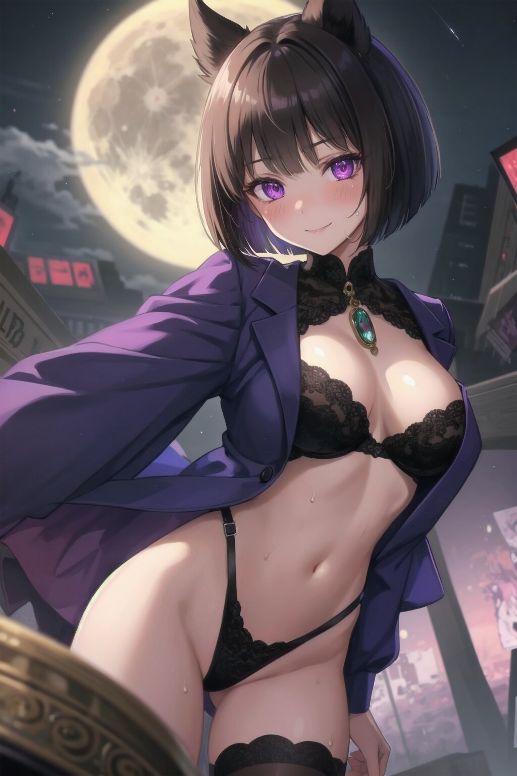 狼女風コスのお姉さん