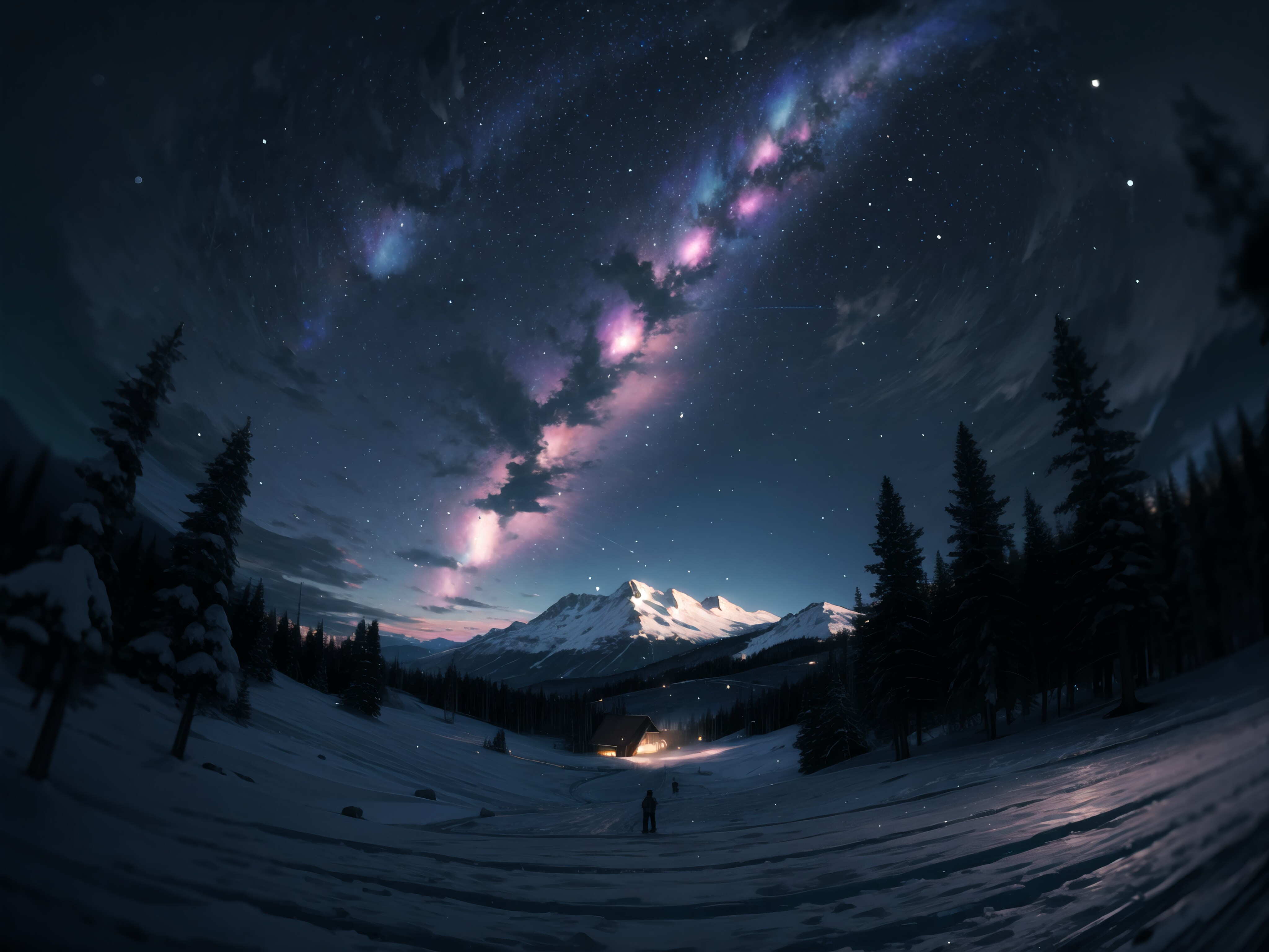 ゲレンデの星空